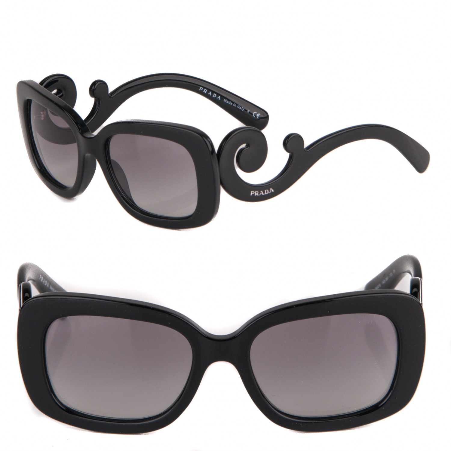 Prada Baroque Sunglasses Spr 27o Black 172310