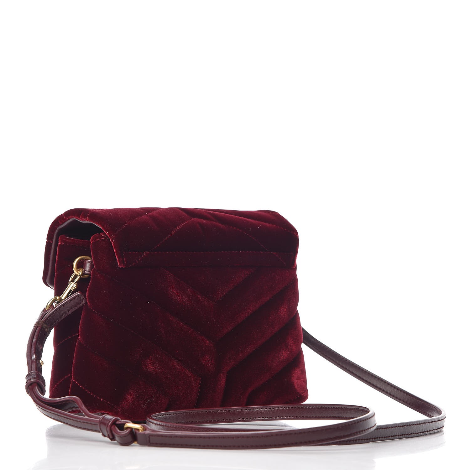 ysl toy loulou velvet burgundy