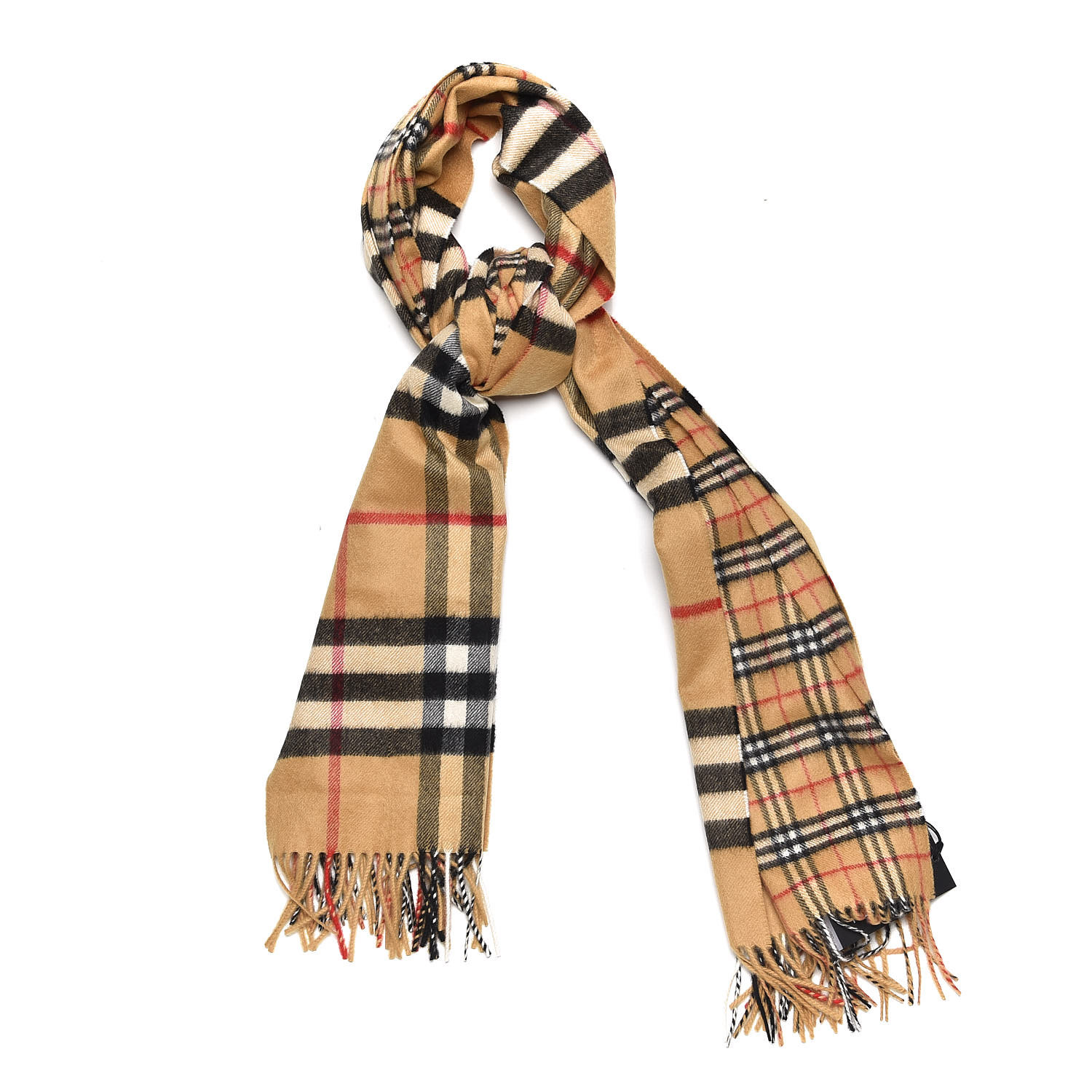 burberry double fringe scarf