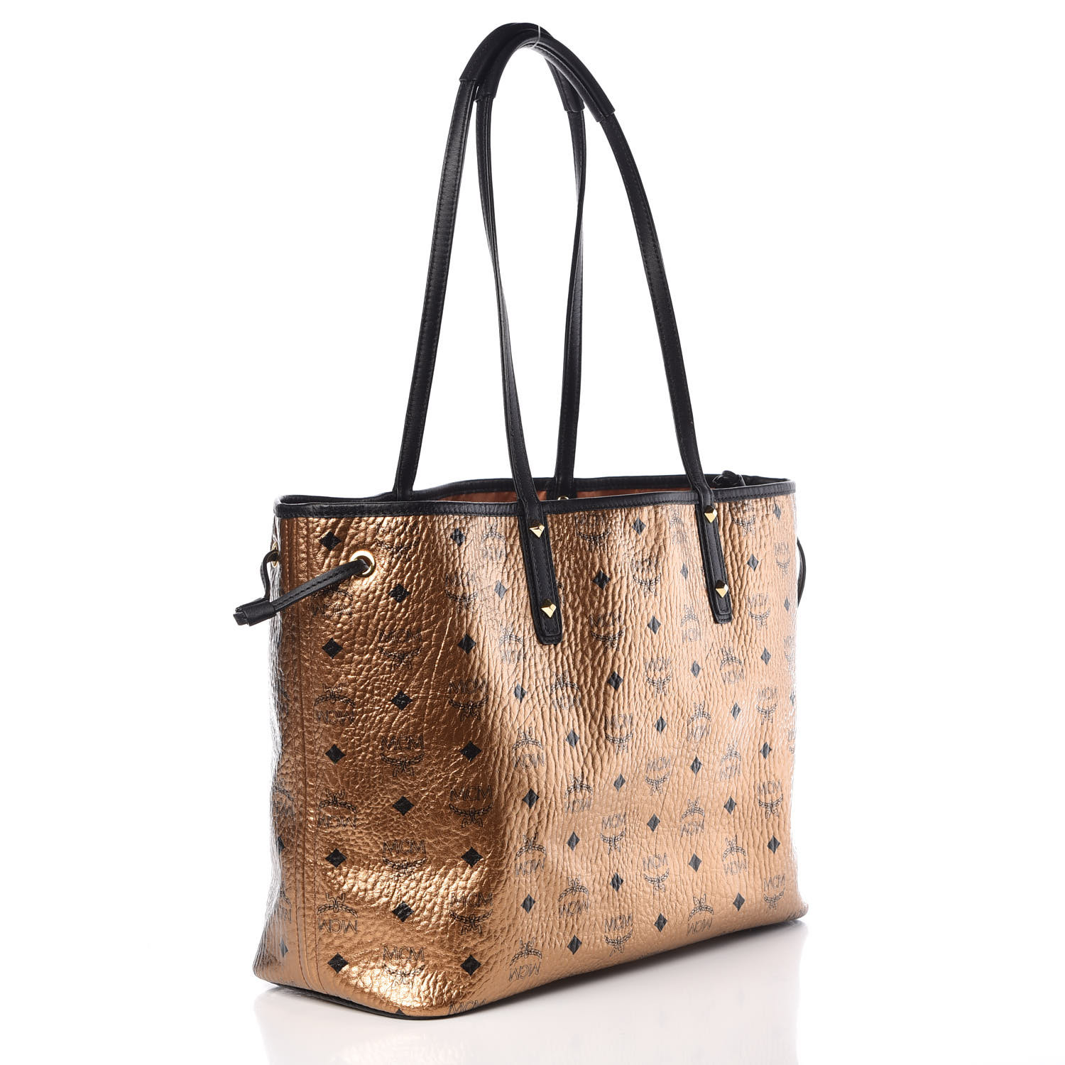 mcm iridescent medium shopper tote