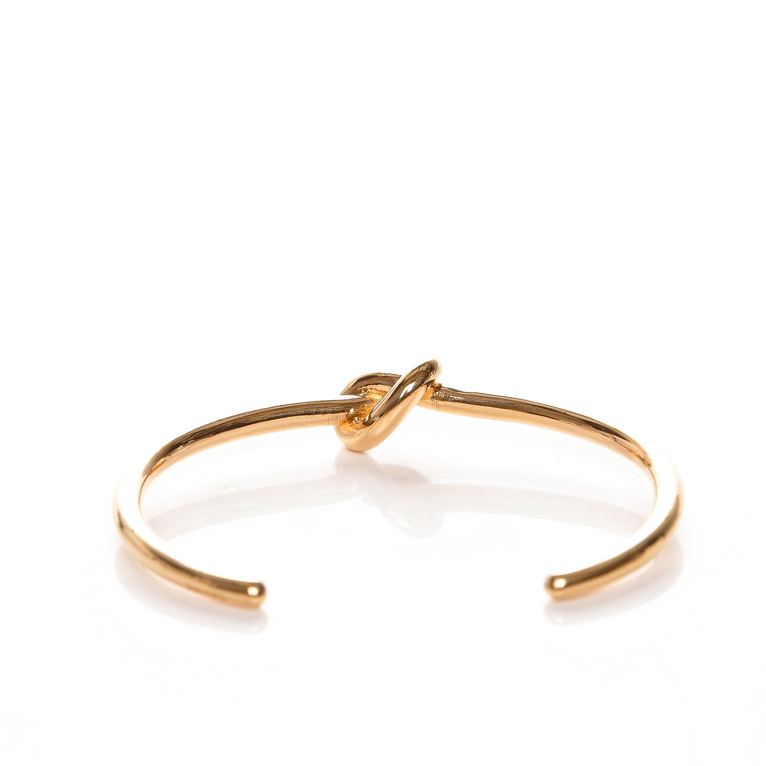 CELINE Extra Thin Knot Bracelet Medium Rose Gold 185246