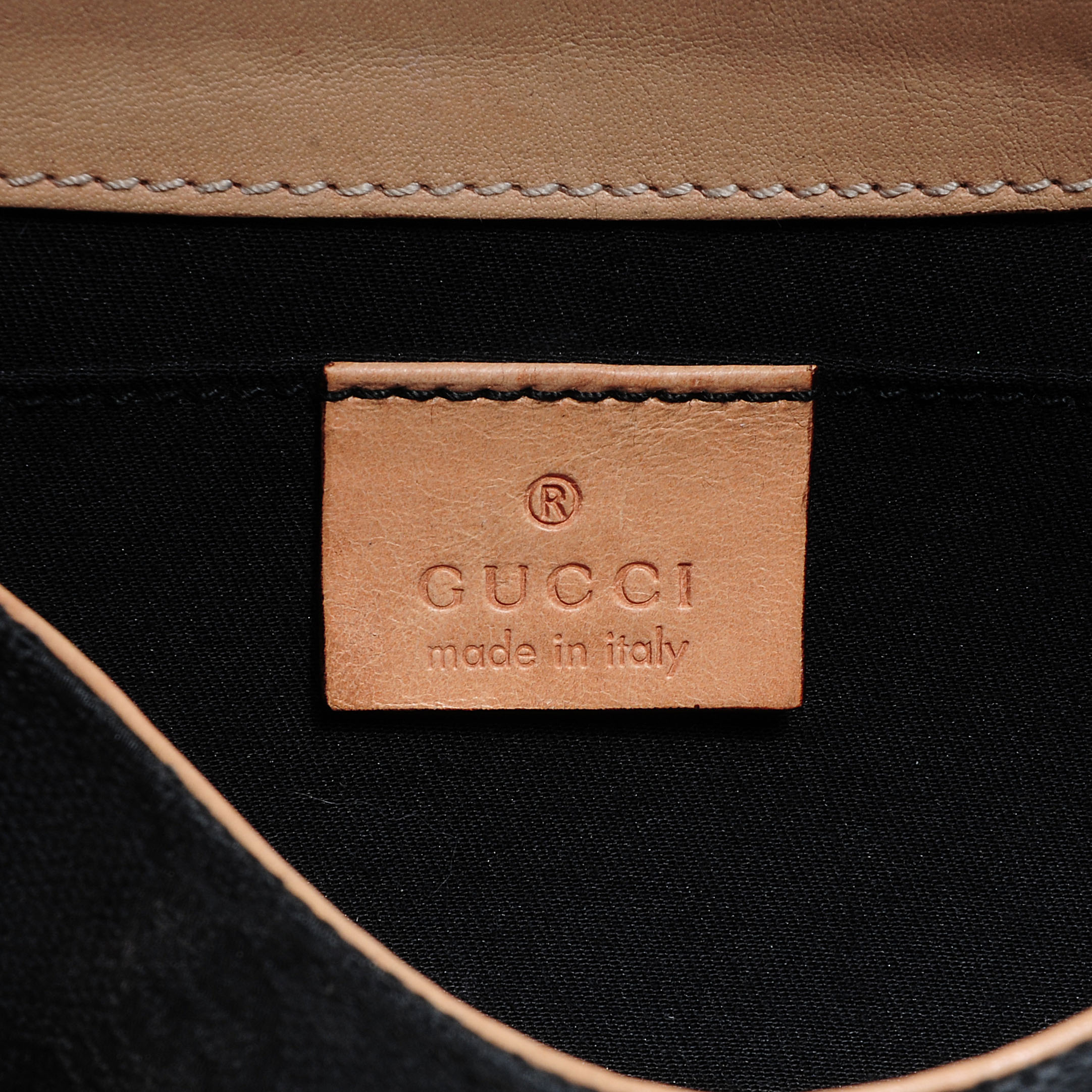 gucci monogram horsebit clutch