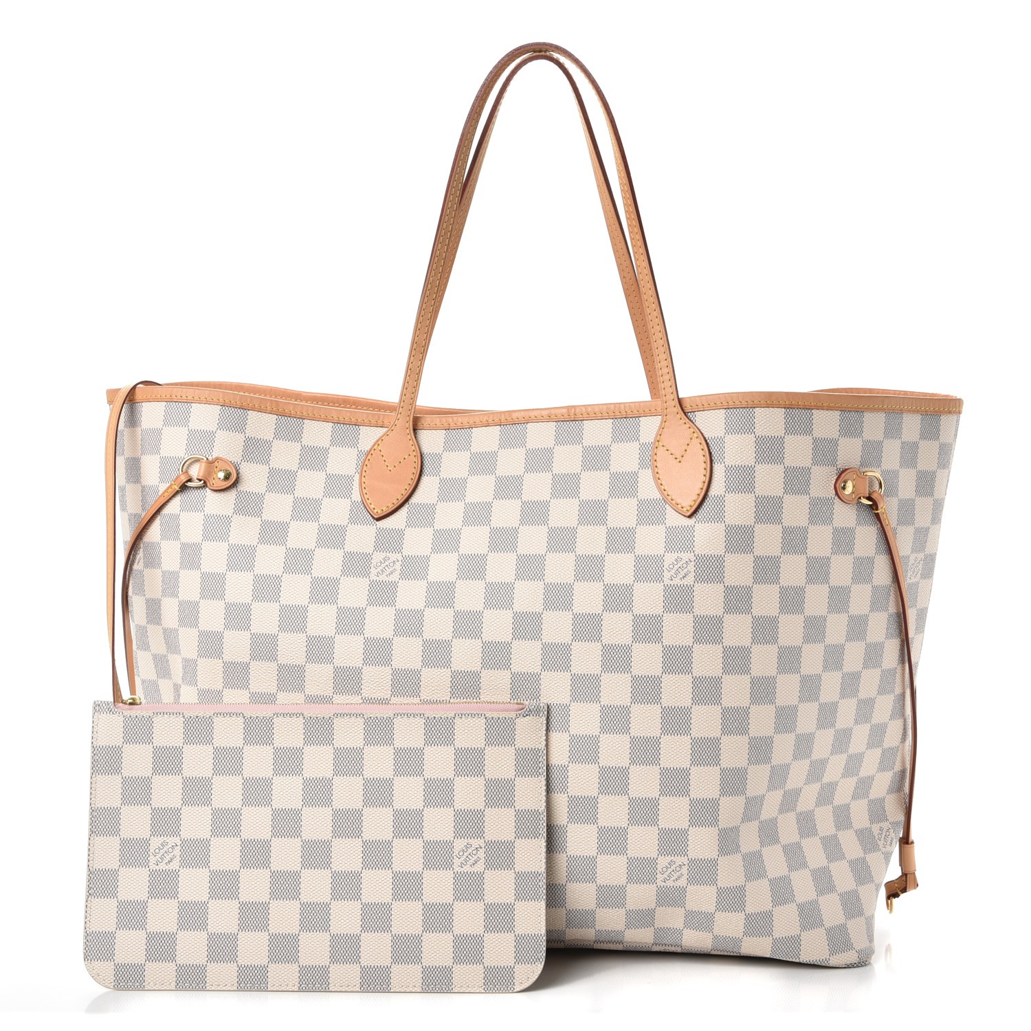 neverfull gm damier azur rose ballerine