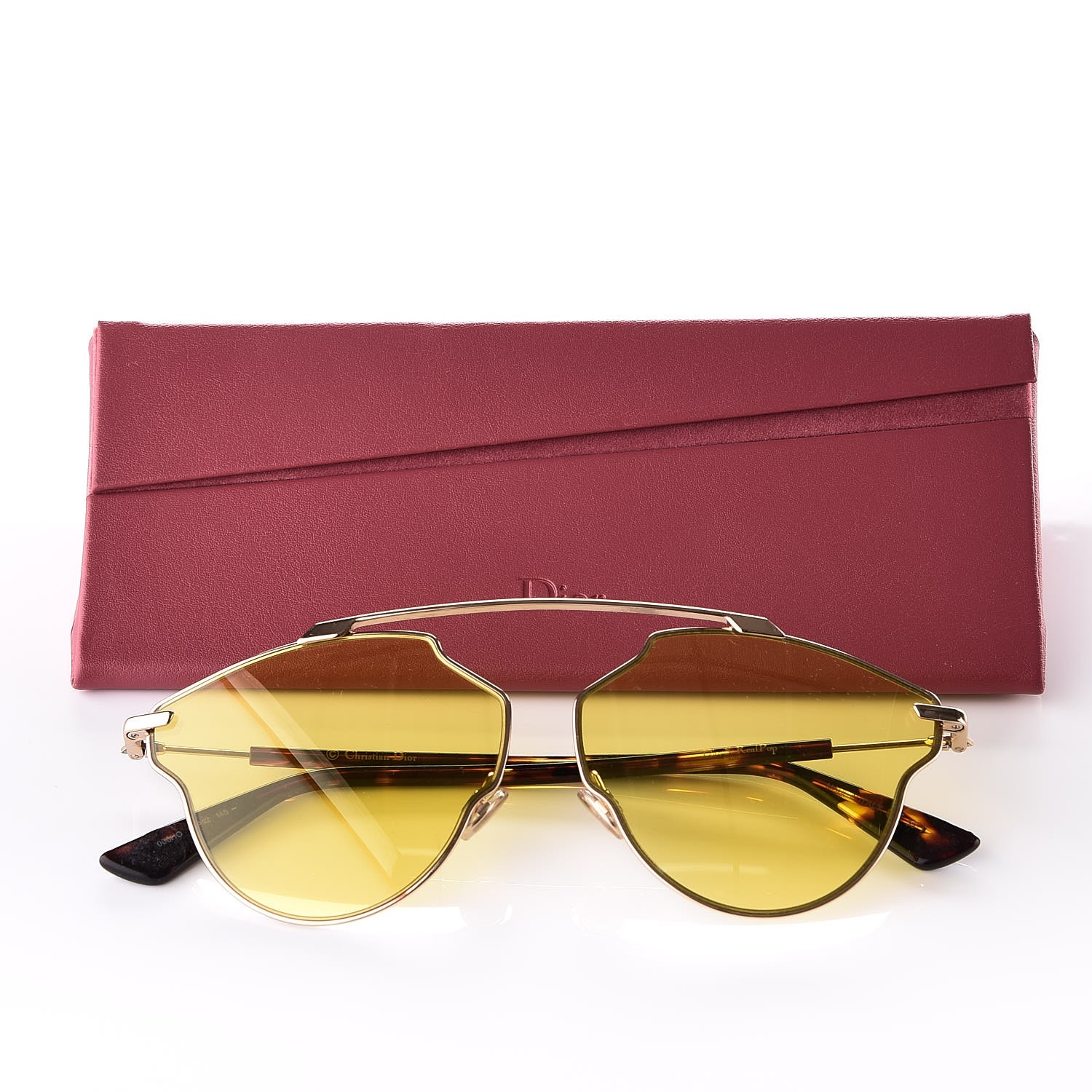 CHRISTIAN DIOR So Real Pop Sunglasses Yellow 271751