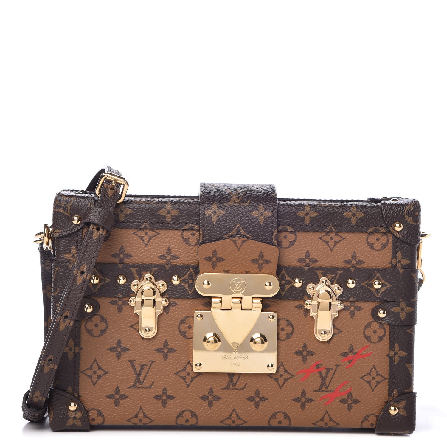 louis vuitton monogram petite malle black