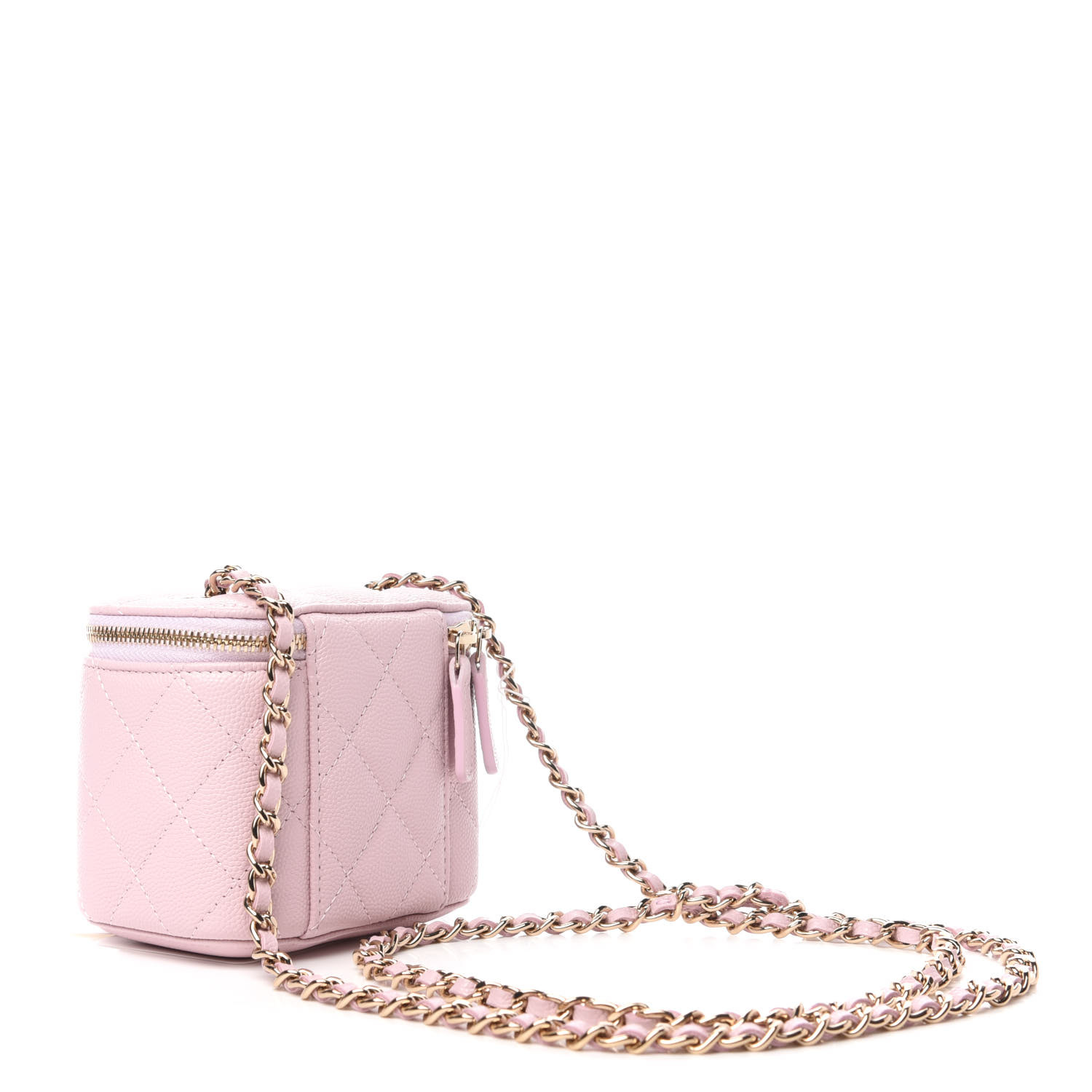 chanel mini vanity case pink