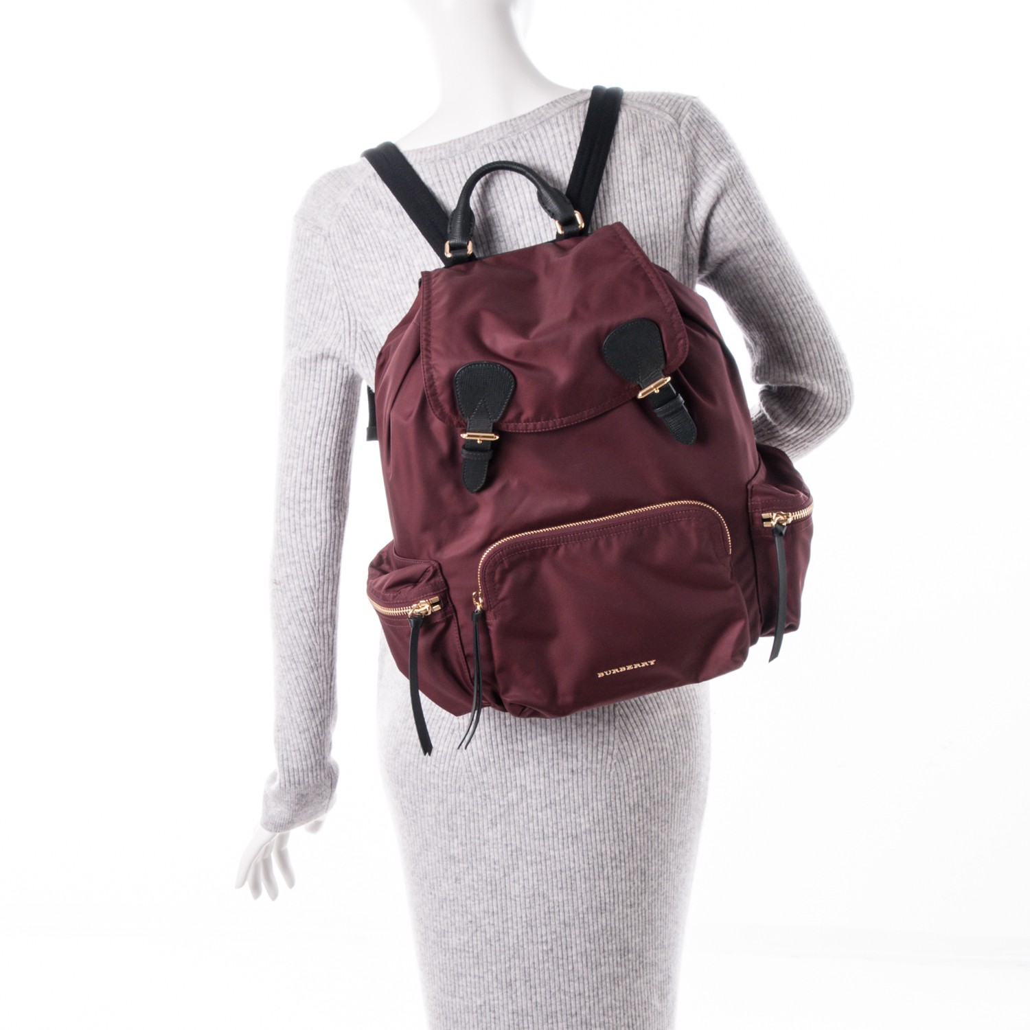 burberry red backpack