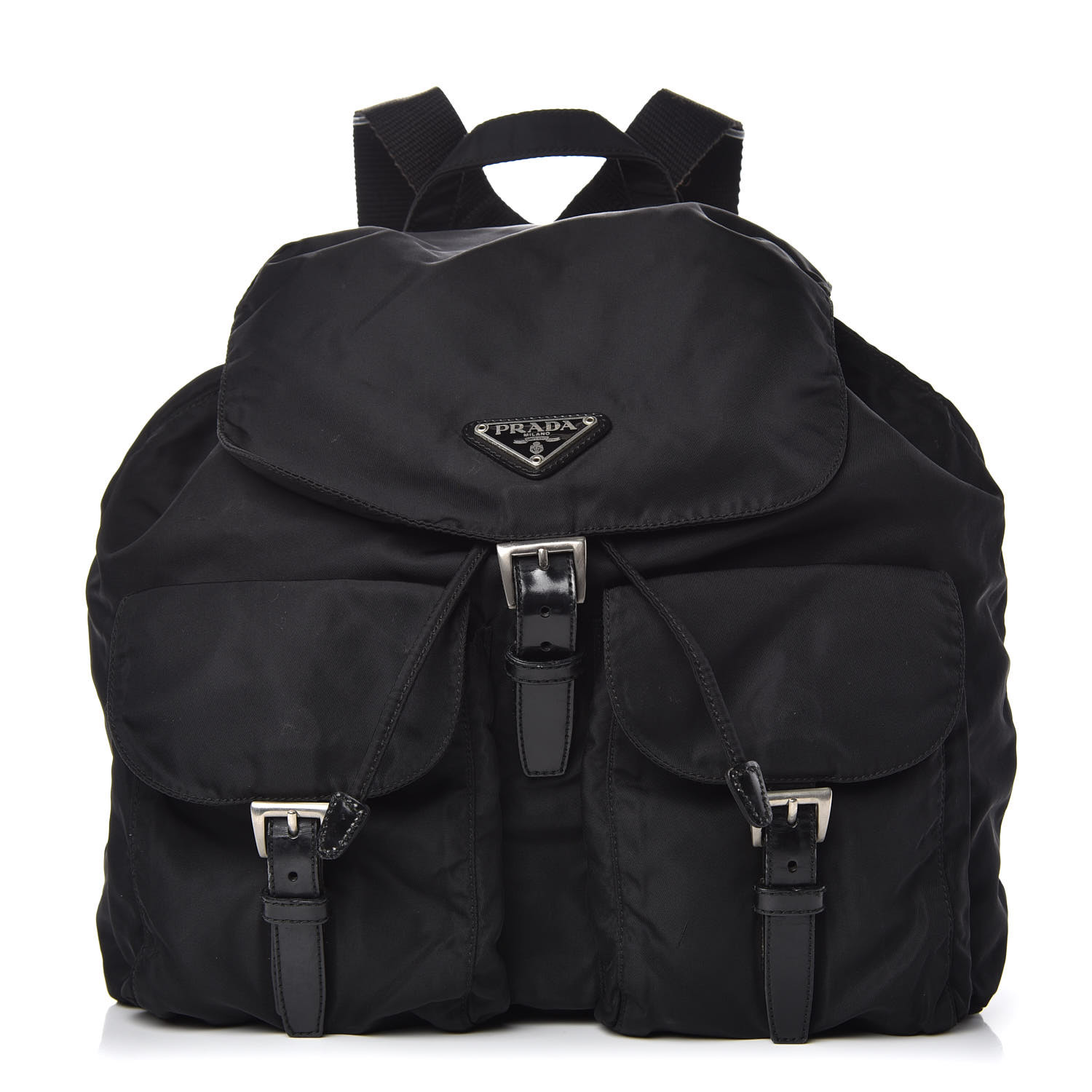 Prada Nylon Vela Medium Backpack Black 380483