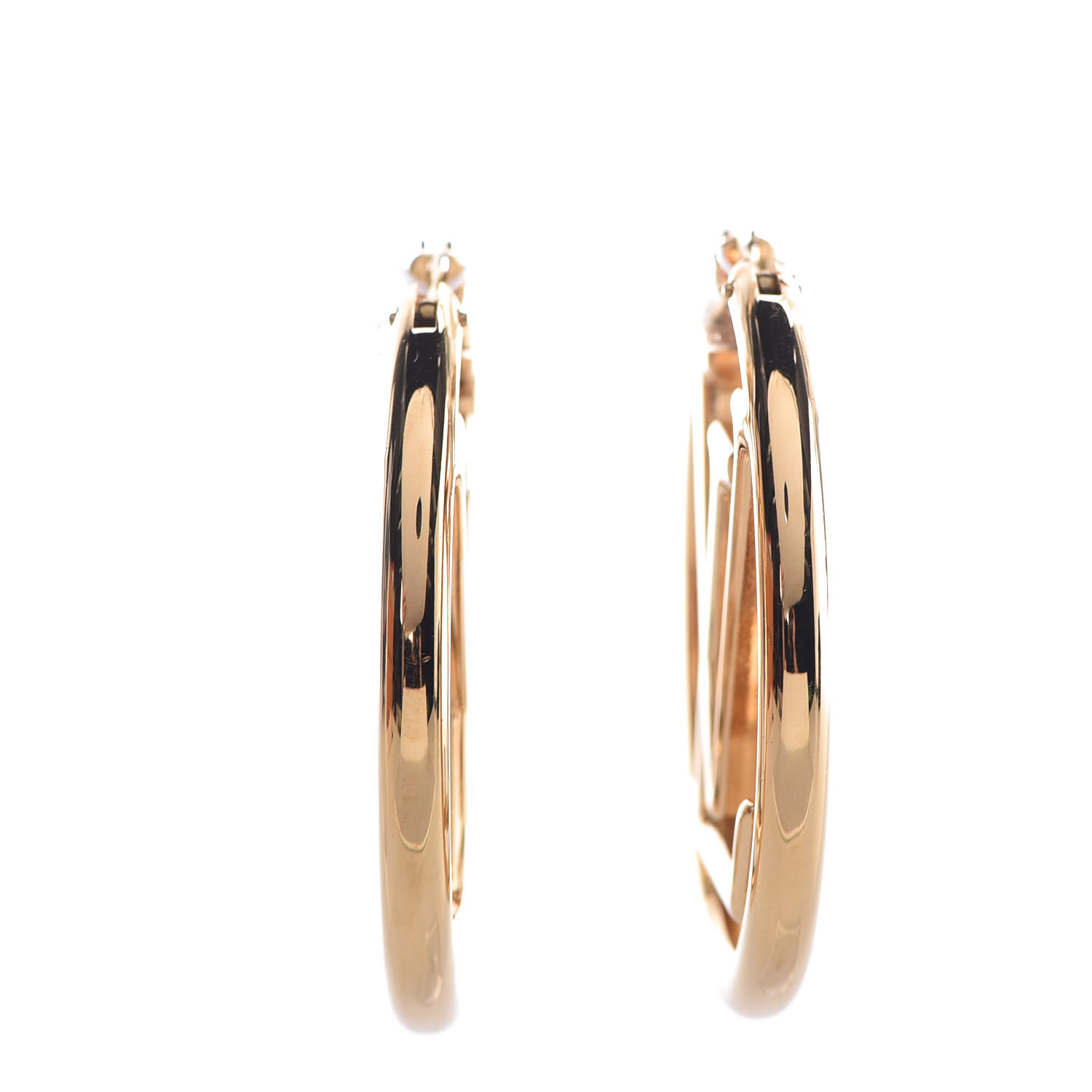 Shop Louis Vuitton Louise hoop earrings (M80136, M64288) by トモポエム