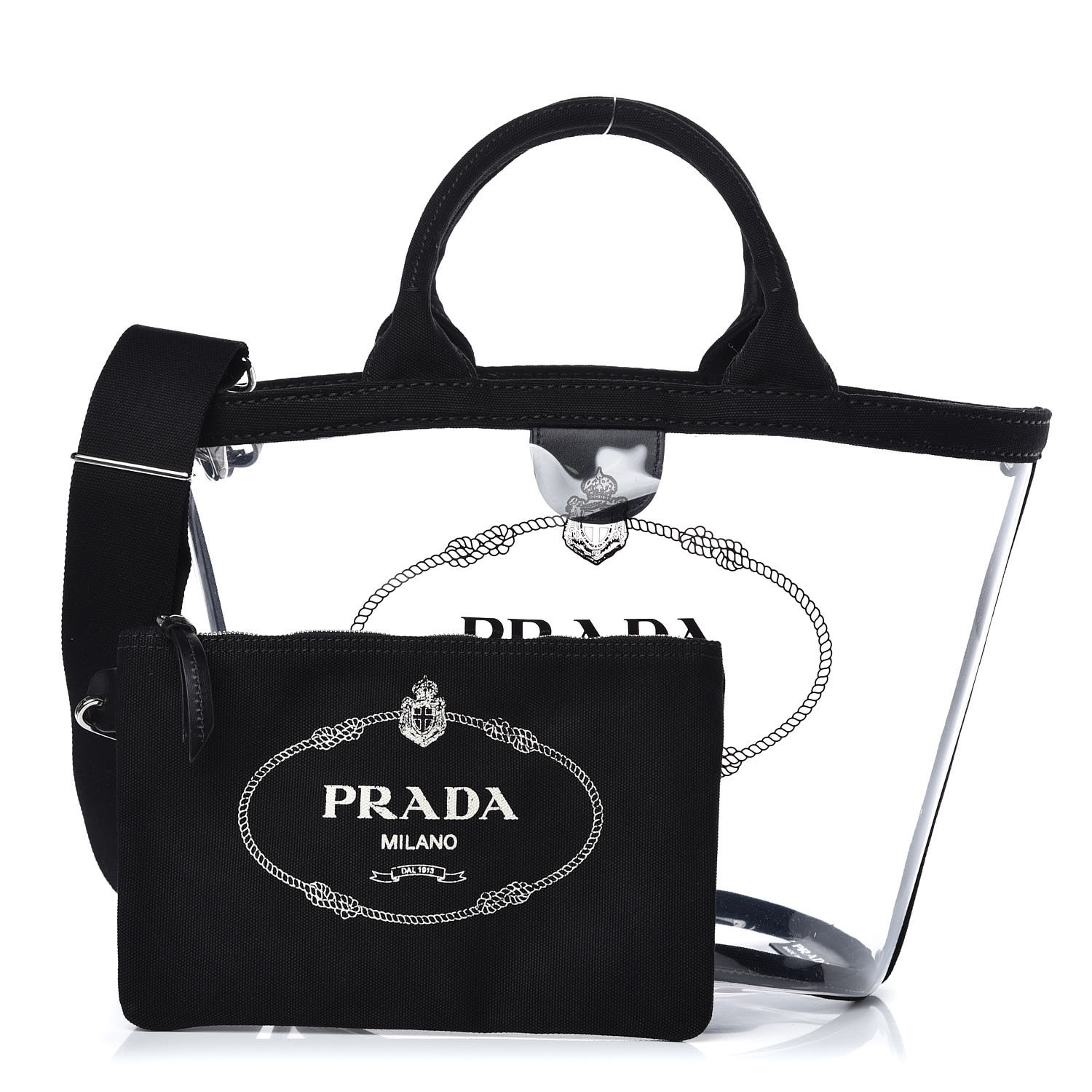 prada clear bag