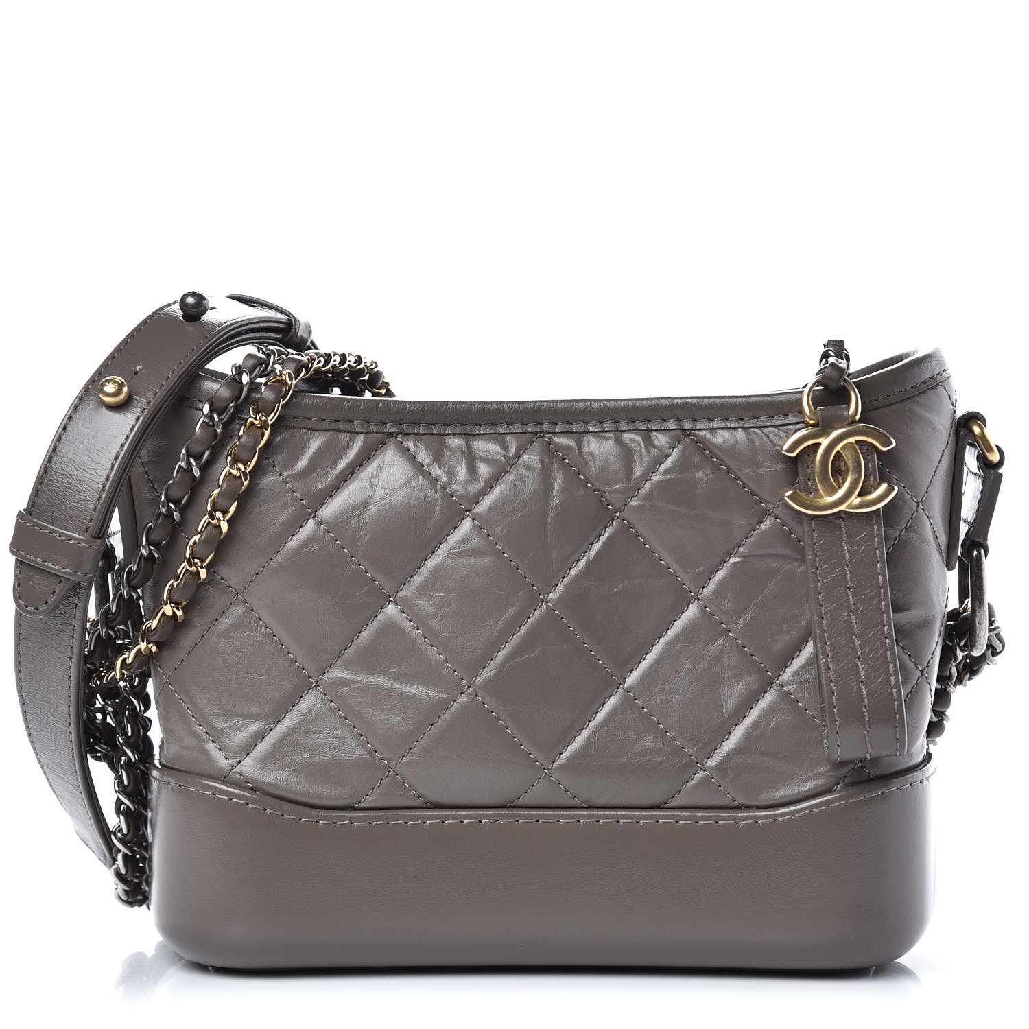 chanel gabrielle bag grey