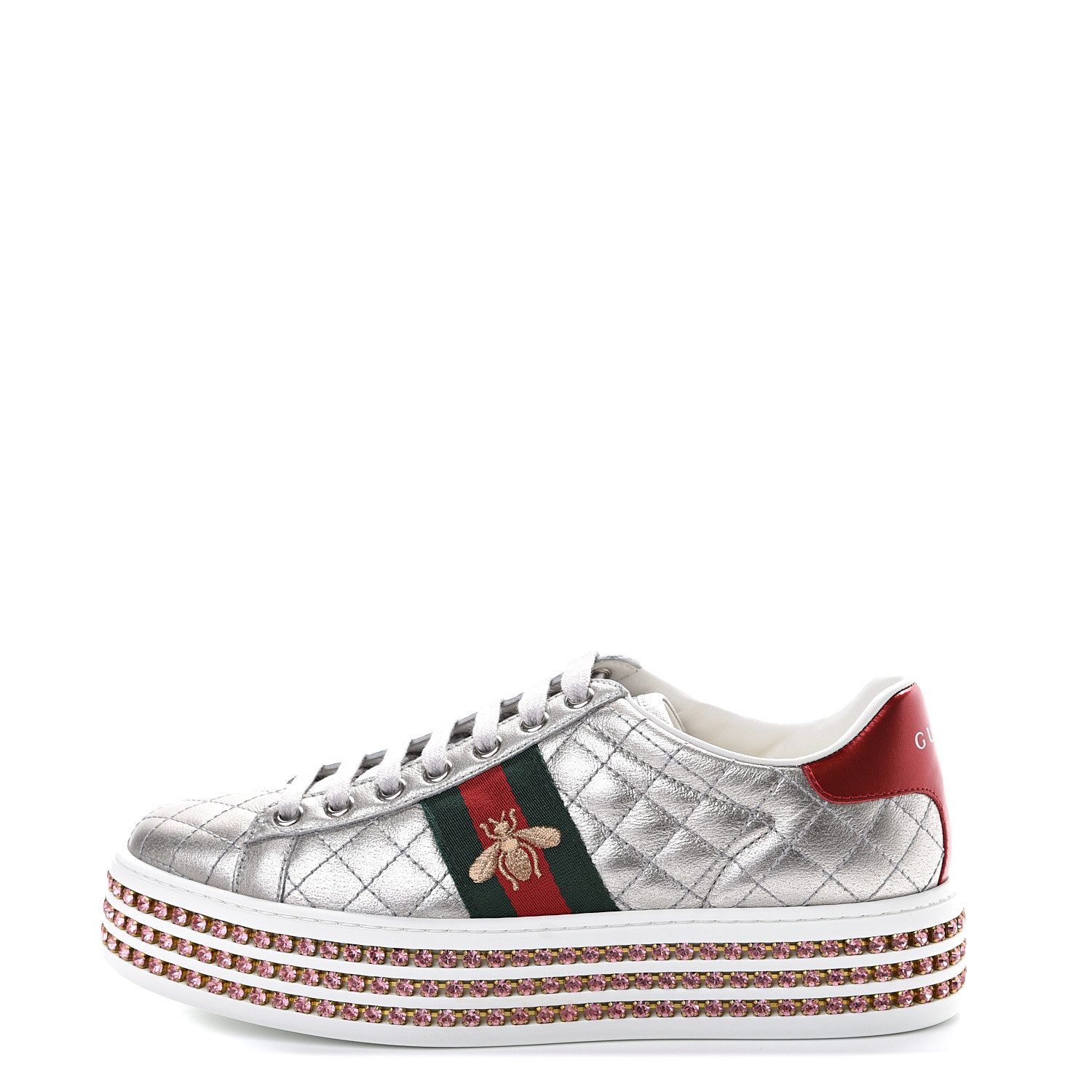 gucci bee platform sneakers