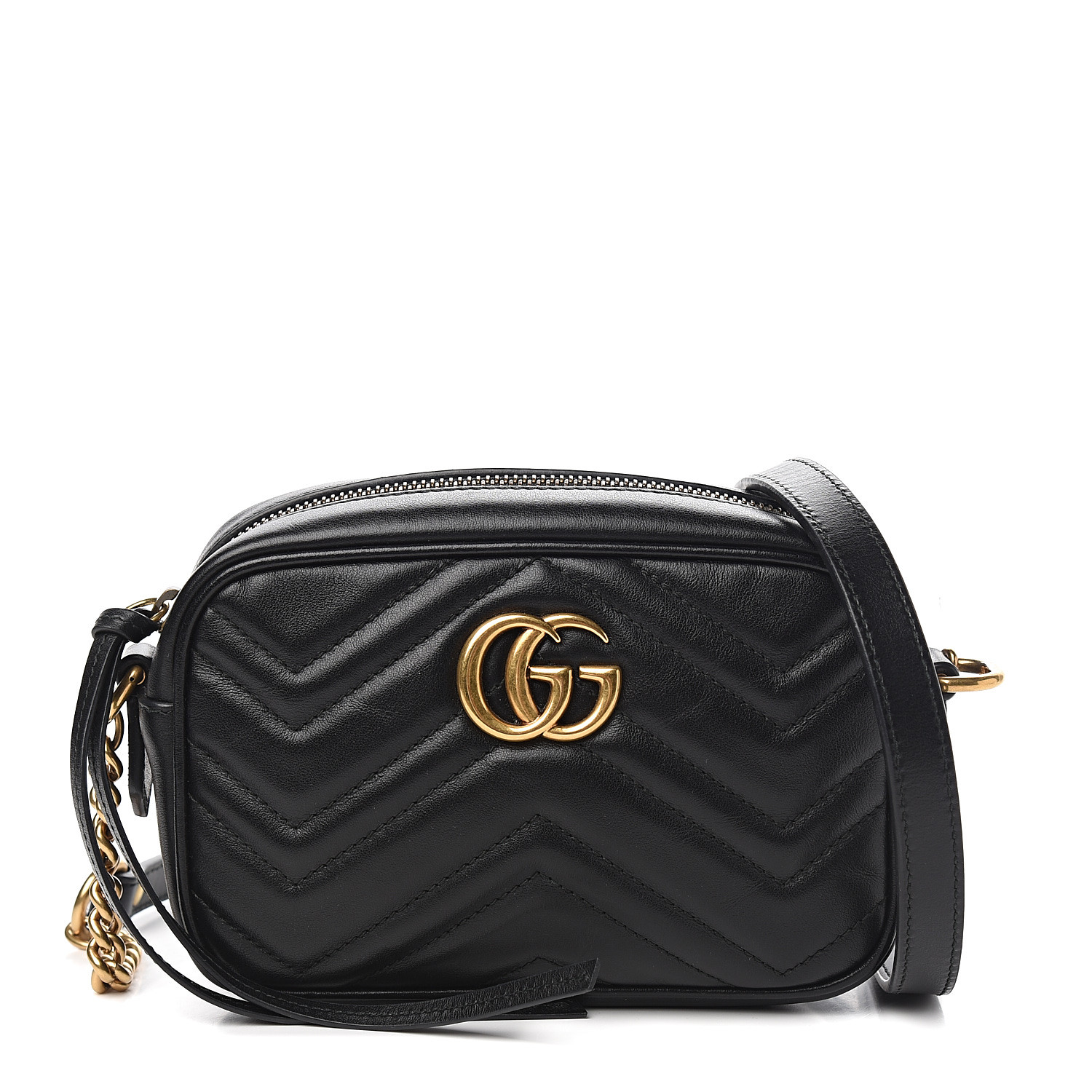 gucci black gg marmont bag