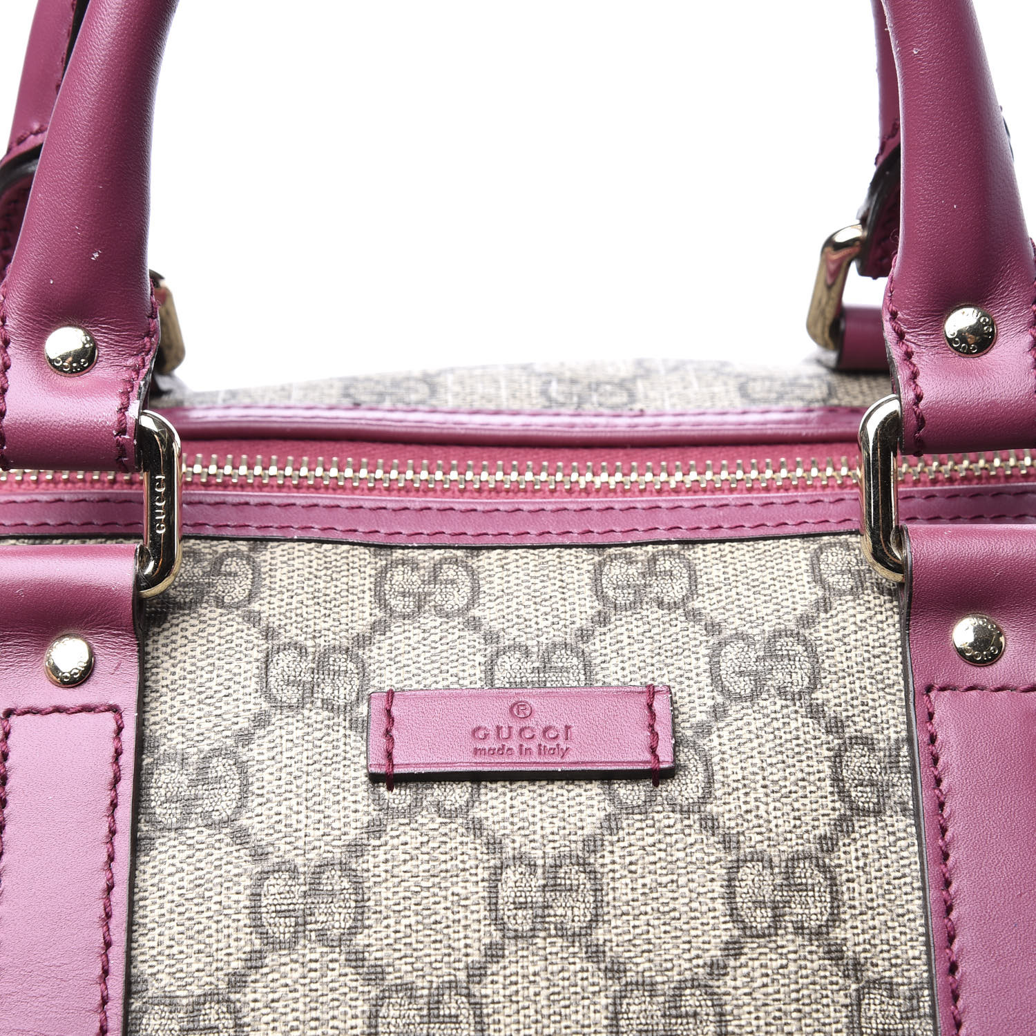 pink gucci duffle bag