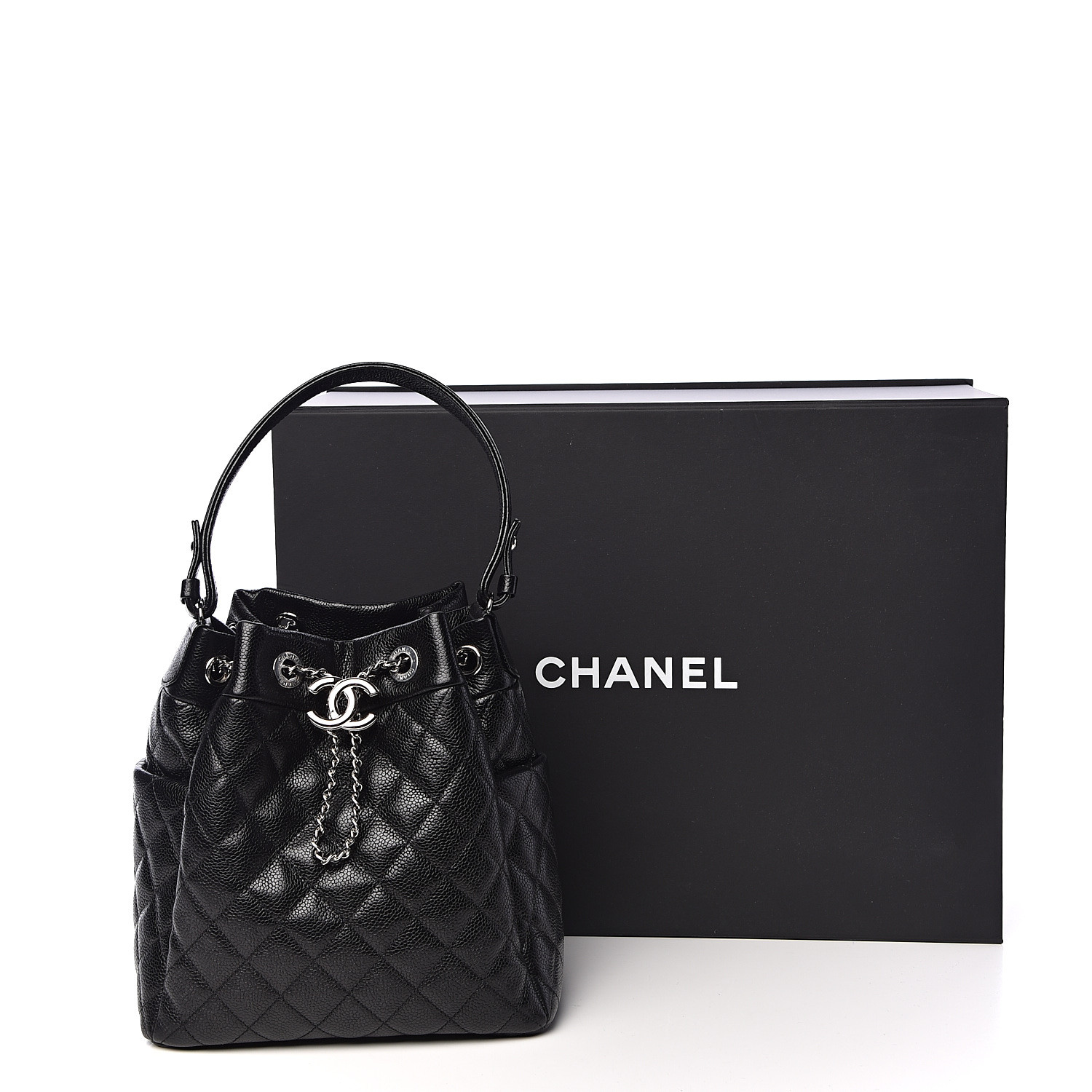 chanel chain bucket bag