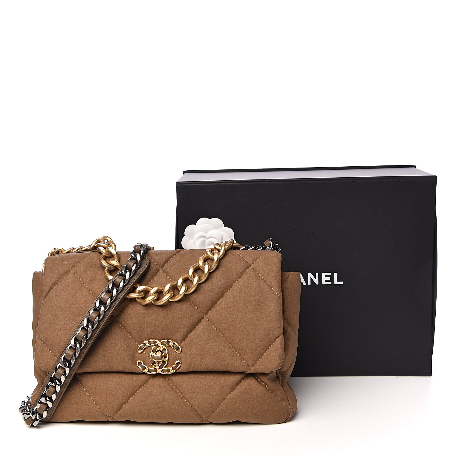 Brown Chanel 19 2024 favors