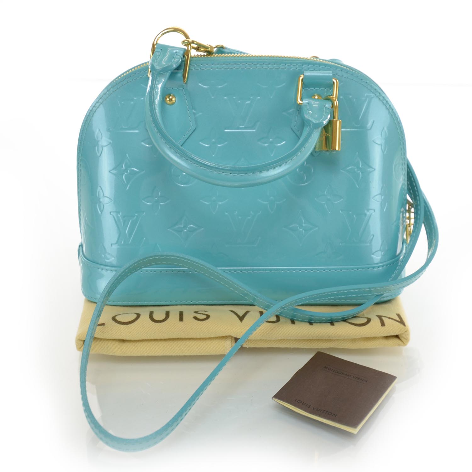 Louis Vuitton Blue Lagoon Monogram Vernis Alma PM Louis Vuitton