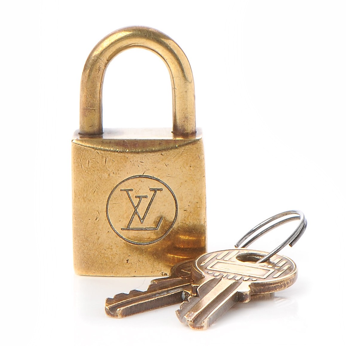Louis Vuitton Brass Padlock and Key 302 - Bags of CharmBags of Charm