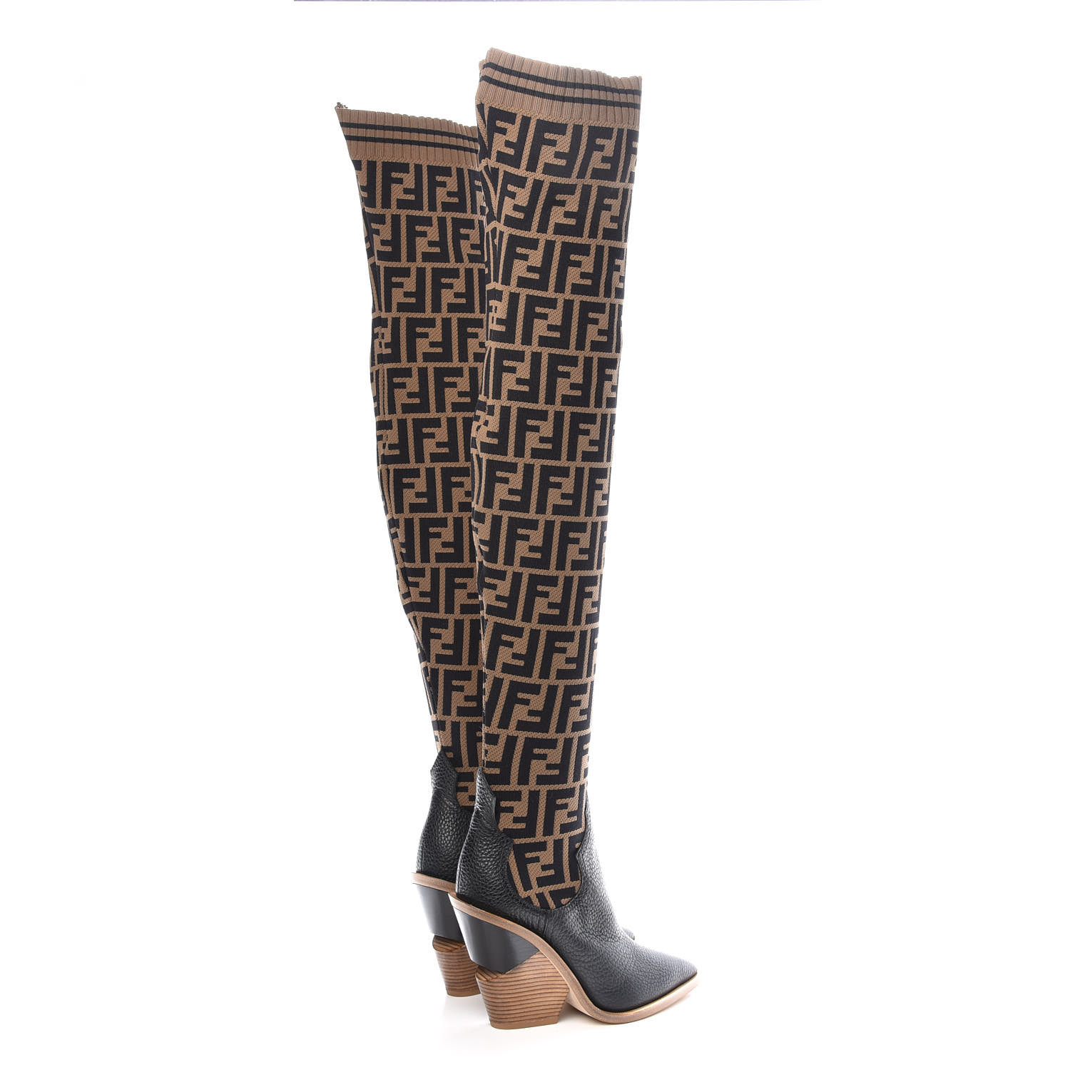fendi stocking thigh high boots