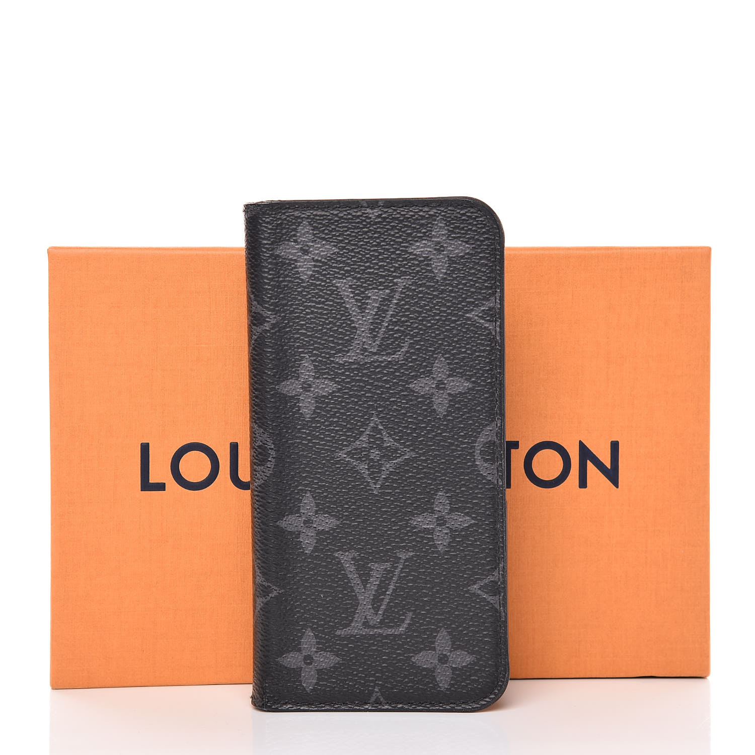 Louis Vuitton Monogram Eclipse Iphone X Folio Case 400146 1545