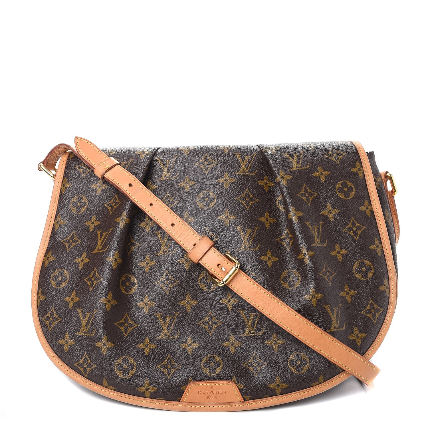 Louis Vuitton Vintage Brown Monogram Menilmontant MM Canvas Shoulder Bag, Best Price and Reviews