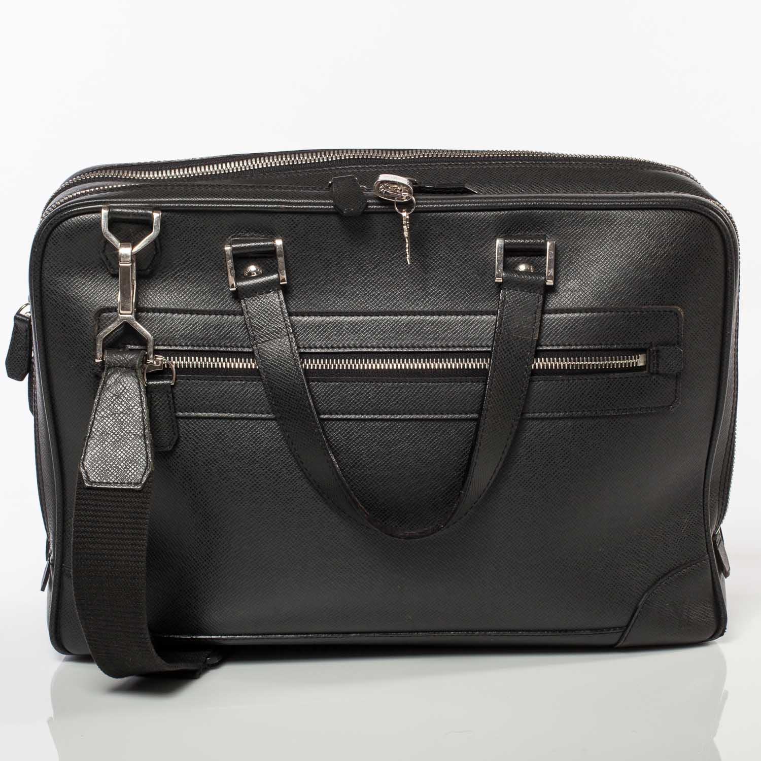 LOUIS VUITTON Taiga Alexander Briefcase Ardoise 35865