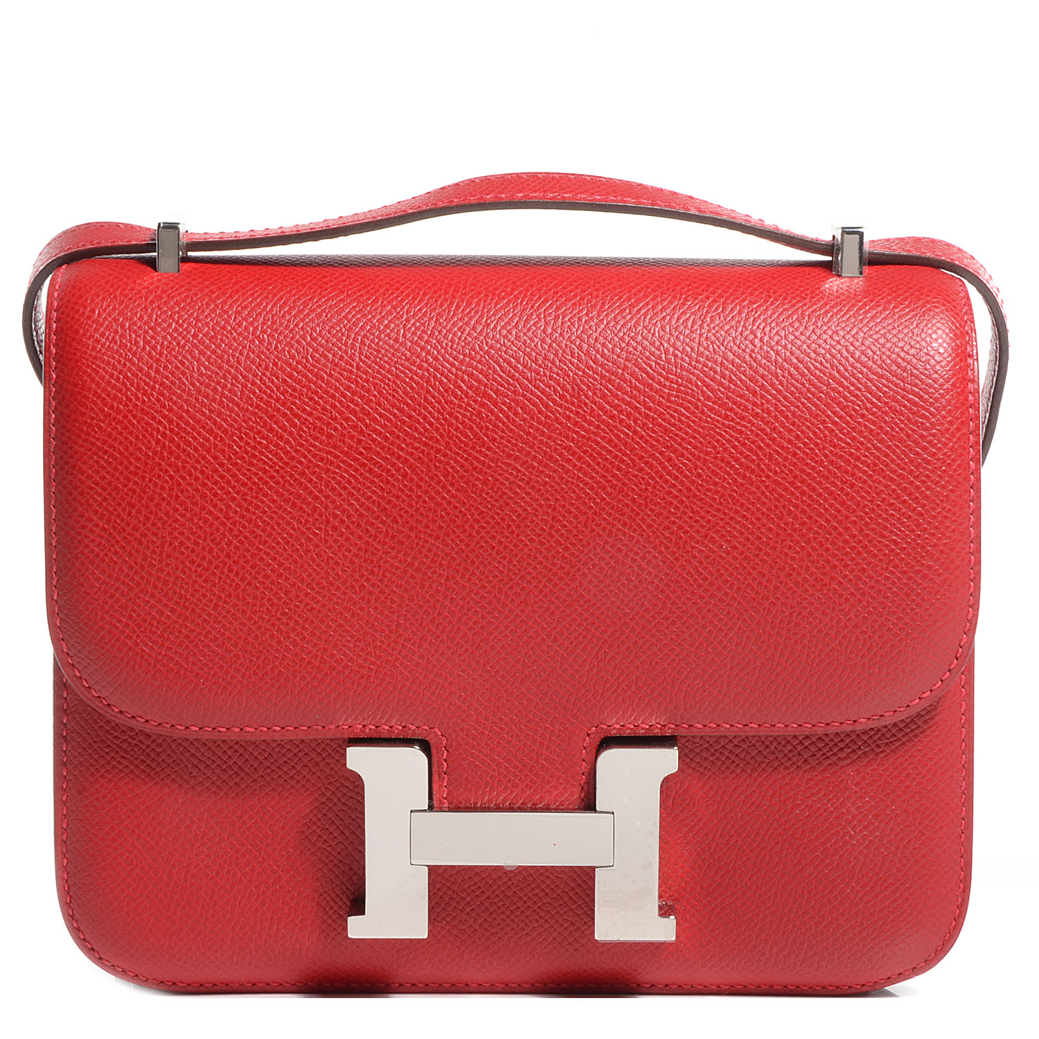 HERMES Epsom Constance 18 Cm Rouge Casaque 73348