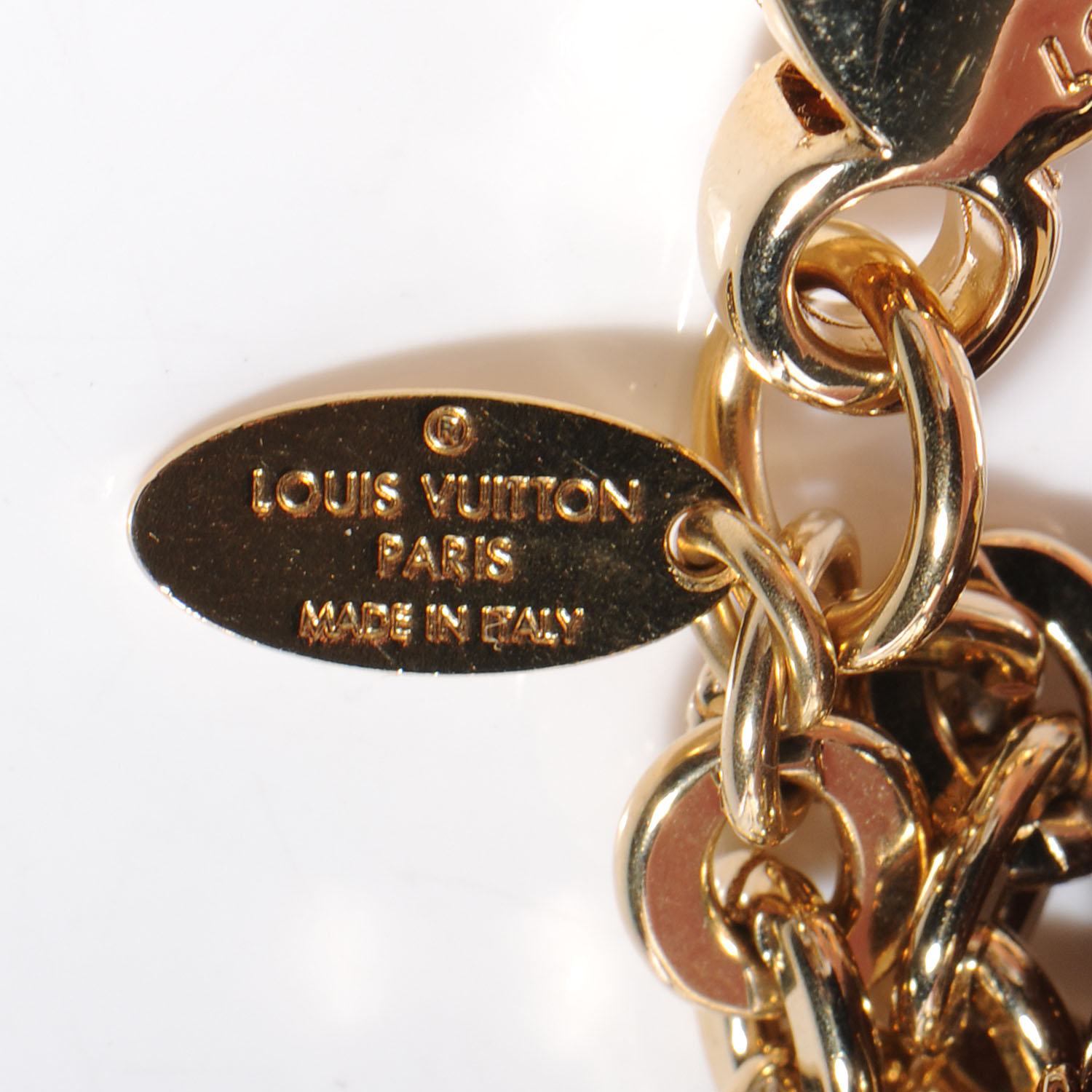 LOUIS VUITTON Monogram Ball Charm Key Chain Brown 54918