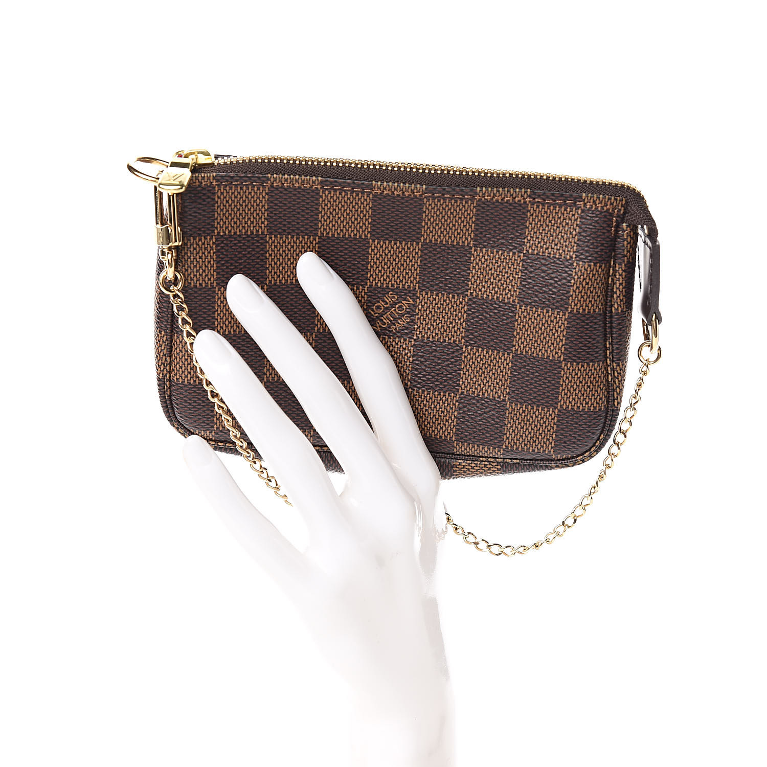 louis vuitton pochette accessoires damier ebene mini brown