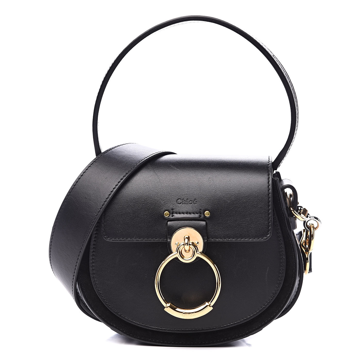 chloe saddle bag black