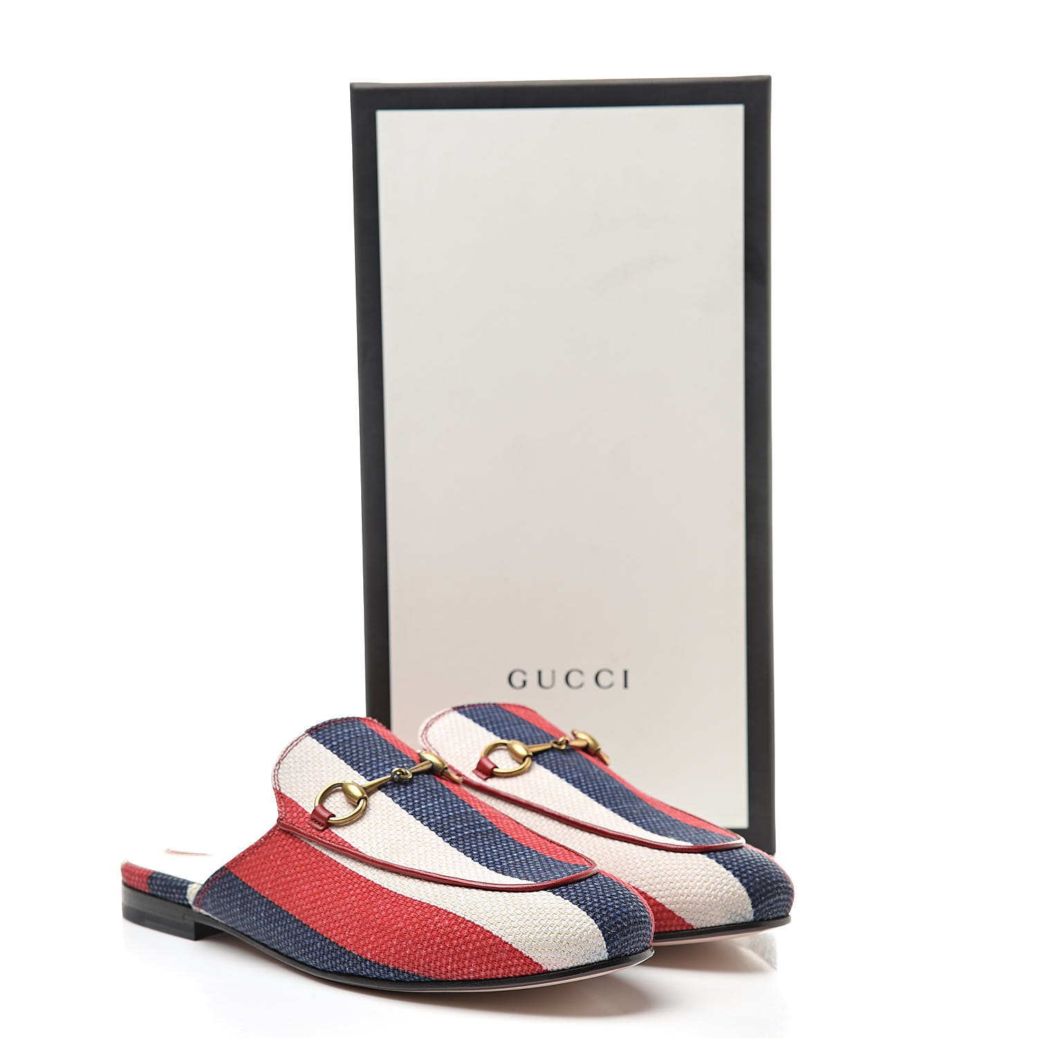 canvas gucci princetown mules