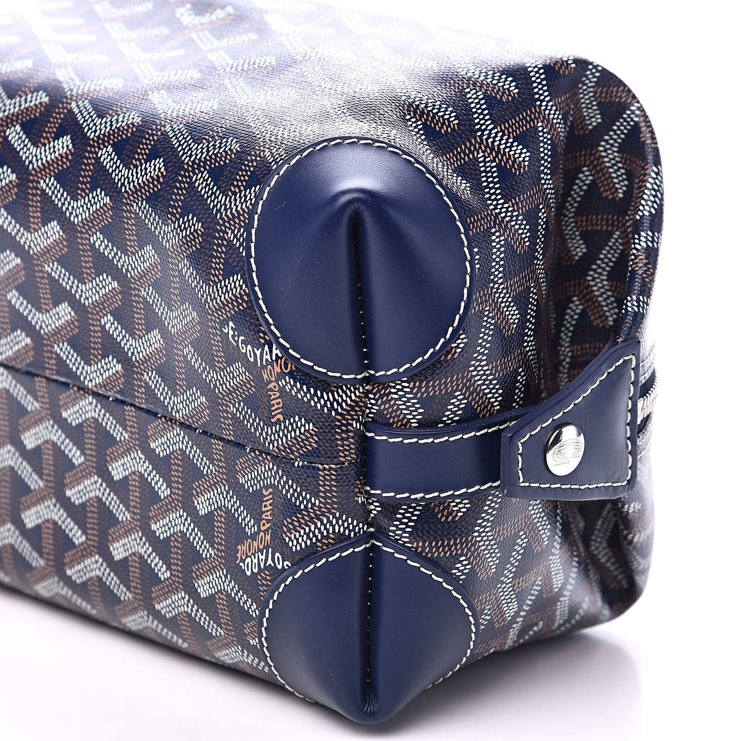 GOYARD Goyardine Boeing 25 Trousse de Toilette Navy 527273