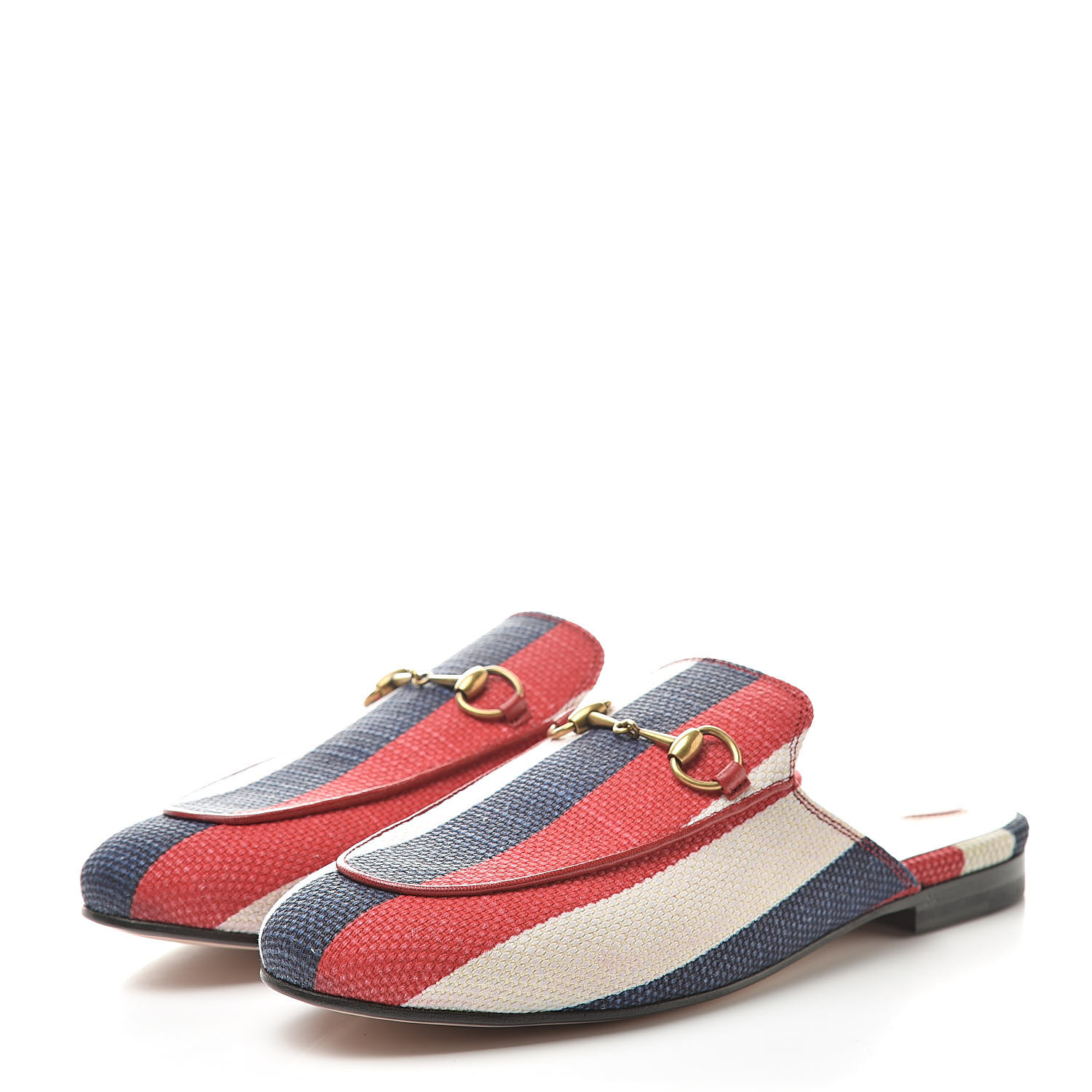 canvas gucci princetown mules