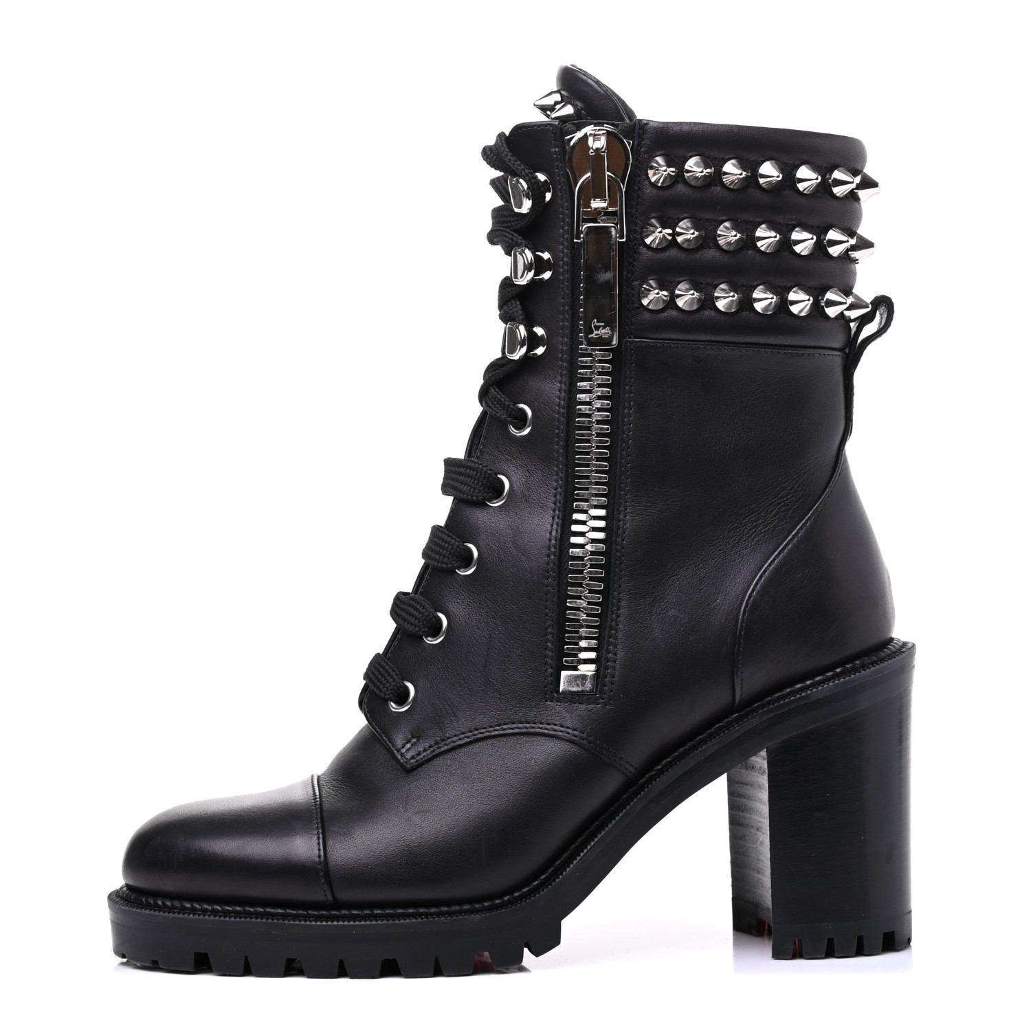 louboutin boots with spikes