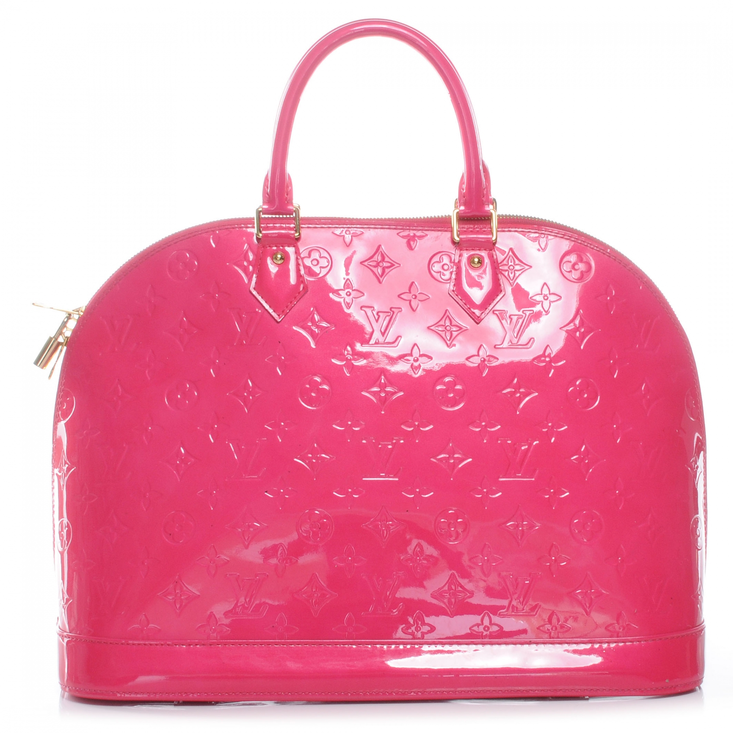 LOUIS VUITTON Vernis Alma GM Rose Pop 45223