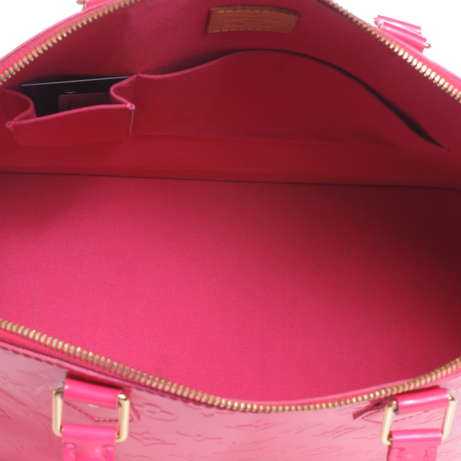 LOUIS VUITTON Vernis Alma GM Rose Pop 45223 | FASHIONPHILE