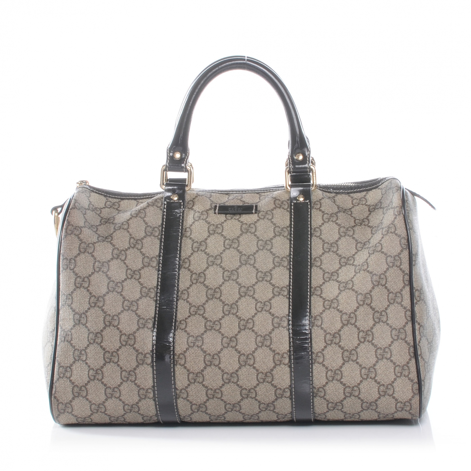 gucci brown monogram leather shoulder bag