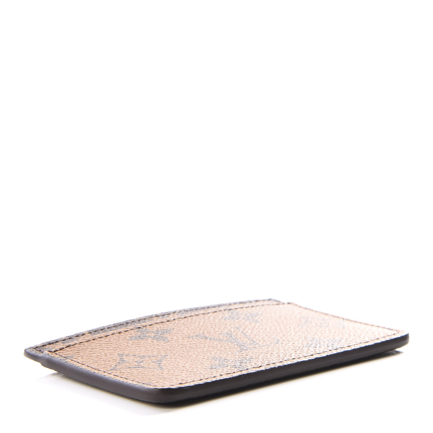 reverse monogram card holder