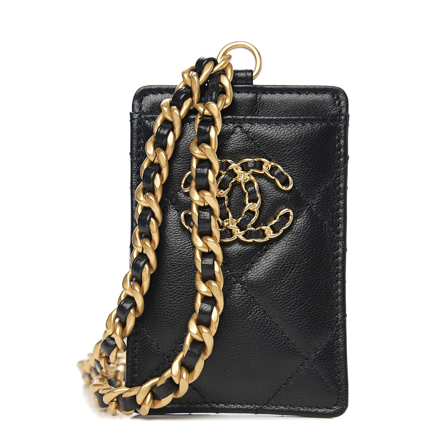 Card holder with chain hot sale