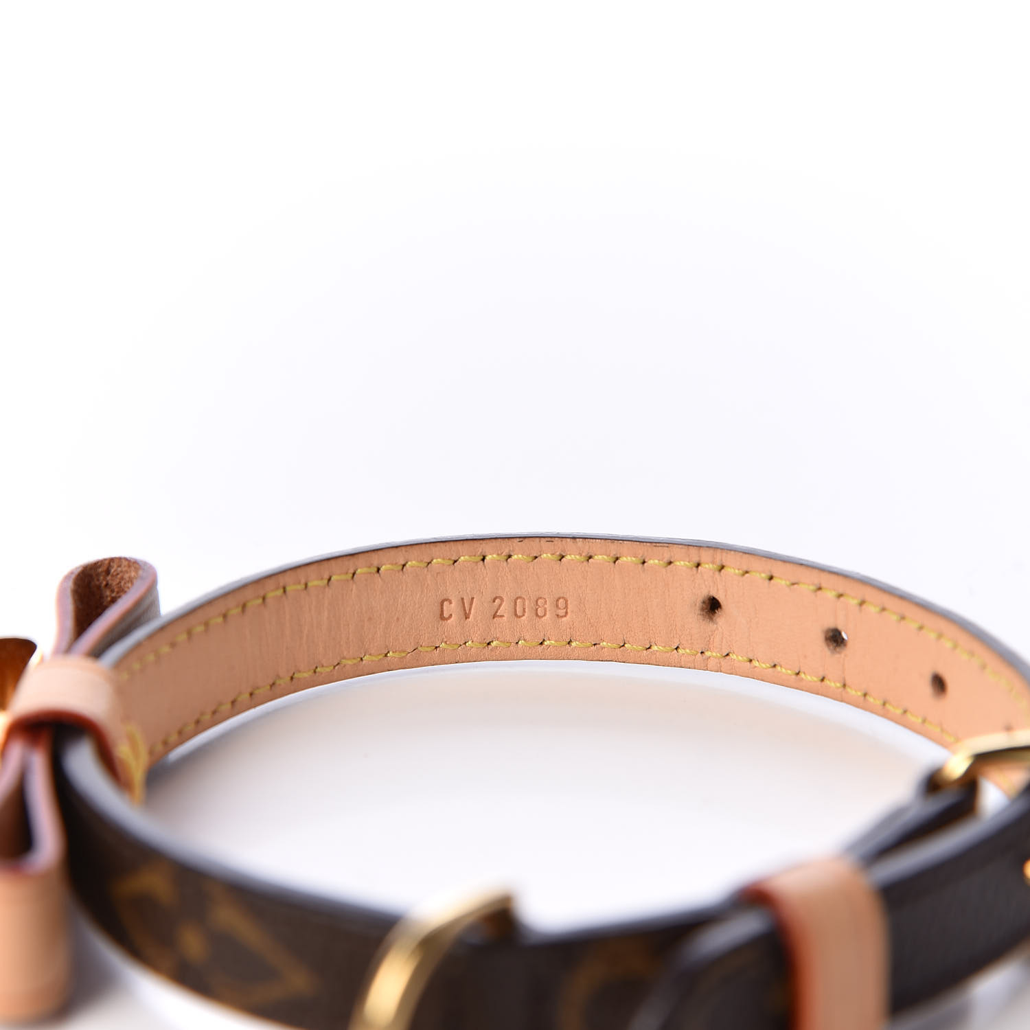 LOUIS VUITTON Monogram Baxter Dog Collar XS 556740 | FASHIONPHILE