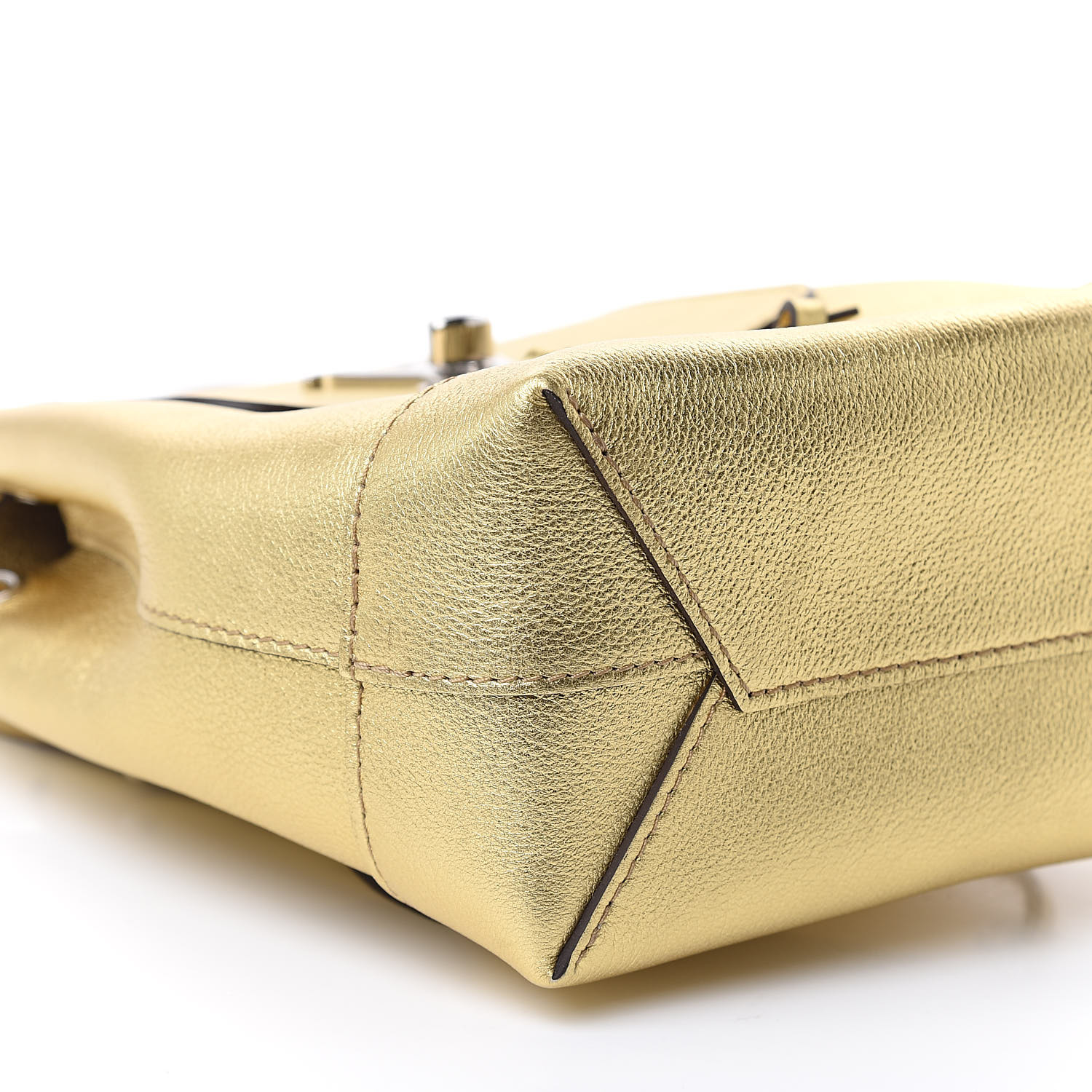 Louis Vuitton Calfskin Lockme Mini Backpack Gold 