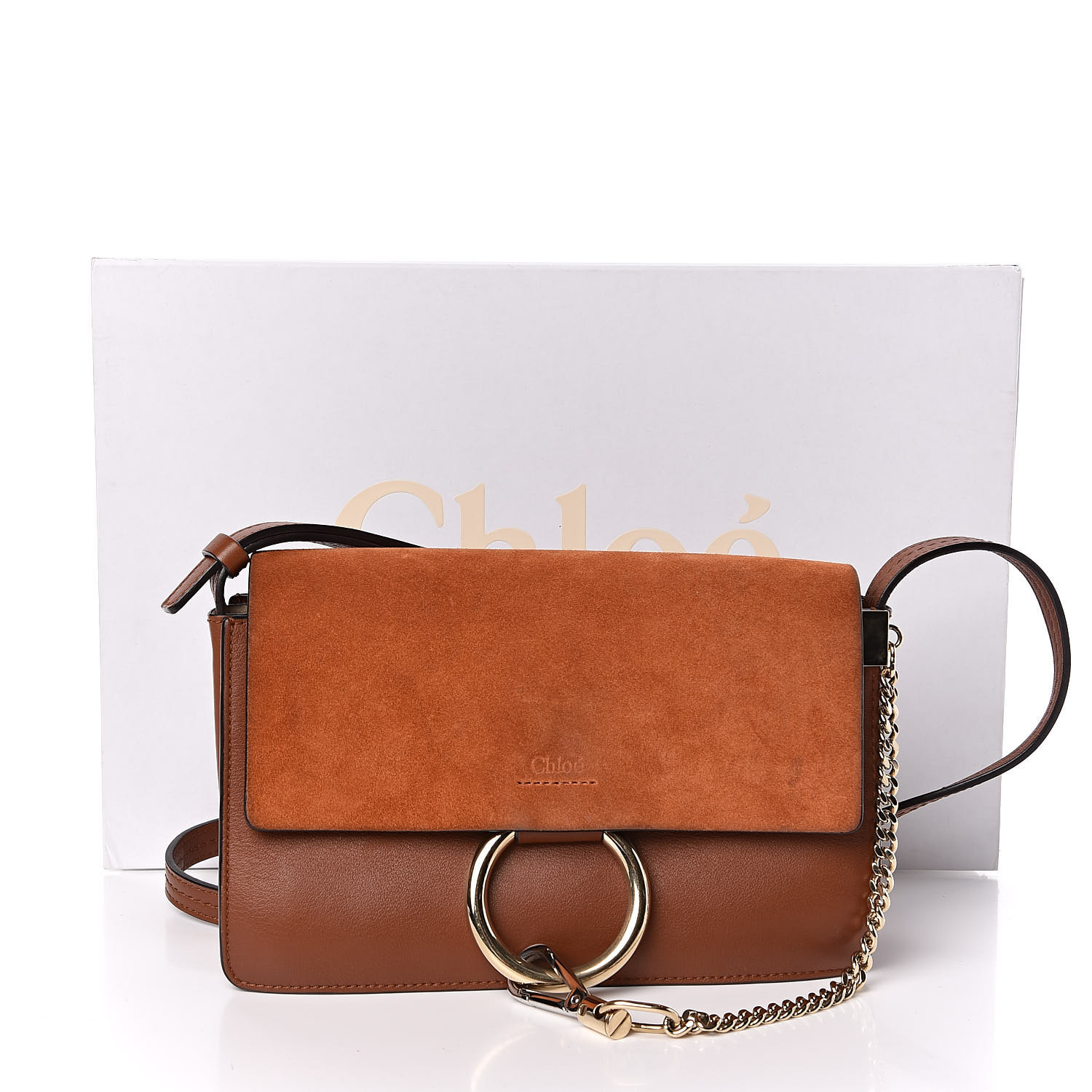 chloe faye bag tobacco