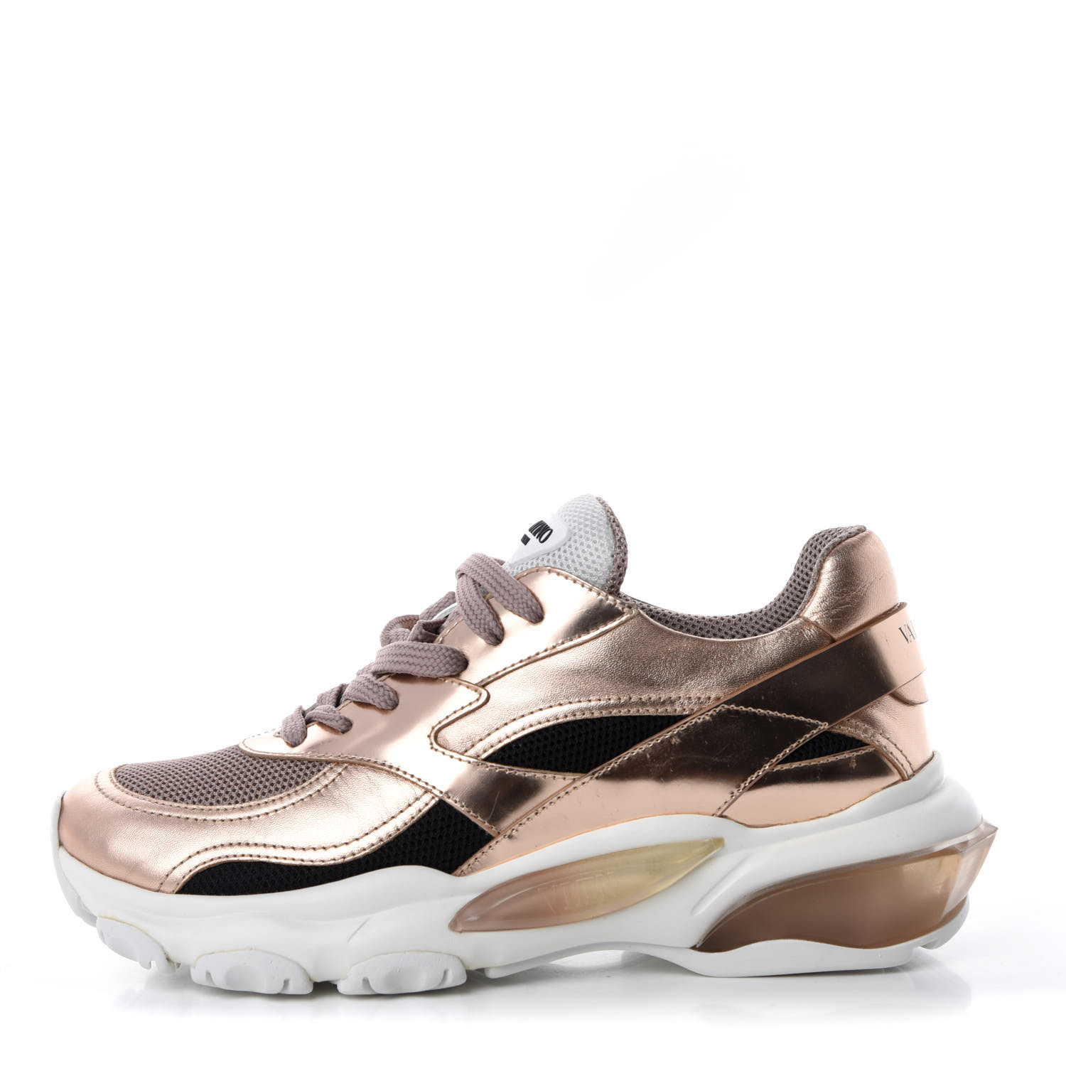 valentino rose gold sneakers