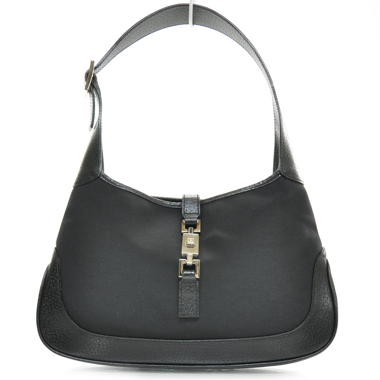 GUCCI Nylon Small Jackie O Hobo Black 24506