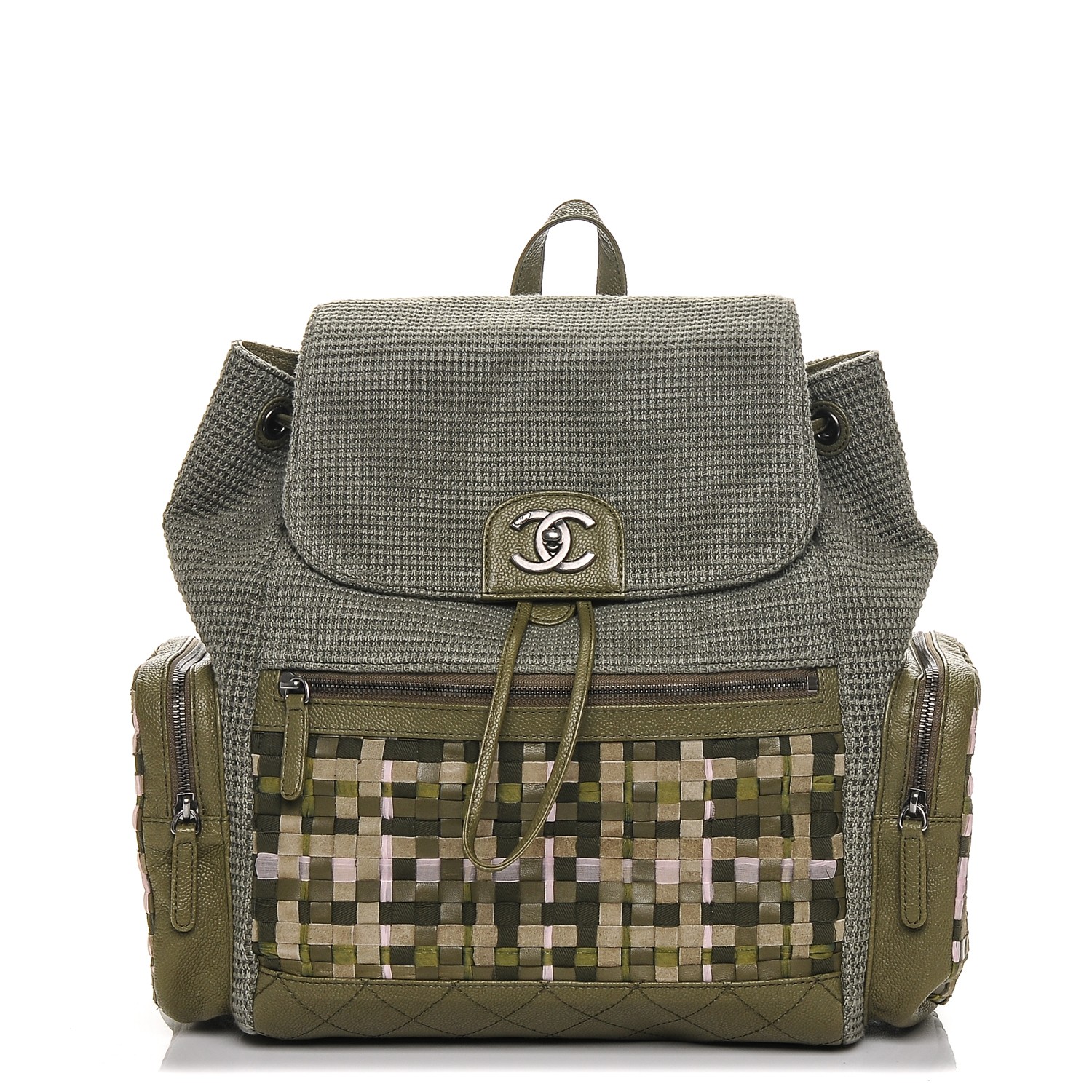 chanel gabrielle backpack tweed