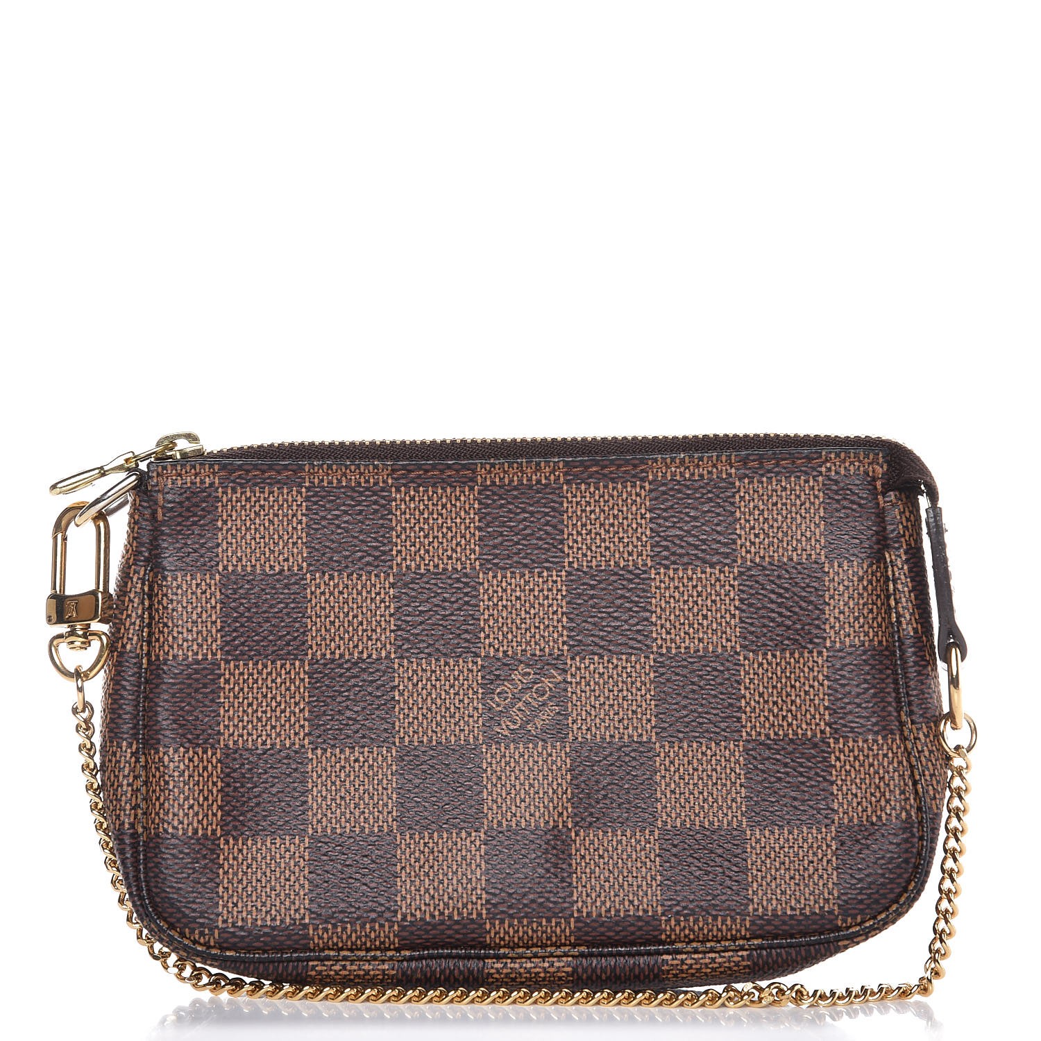 louis vuitton pochette accessoires damier ebene mini brown