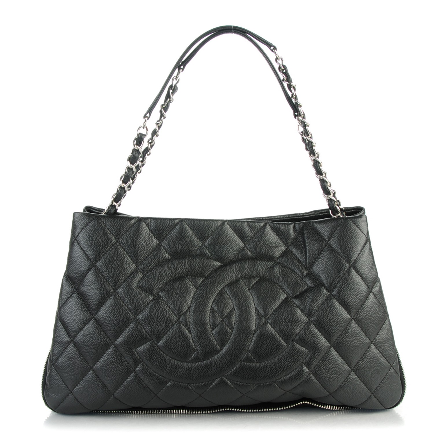 chanel black caviar shoulder bag