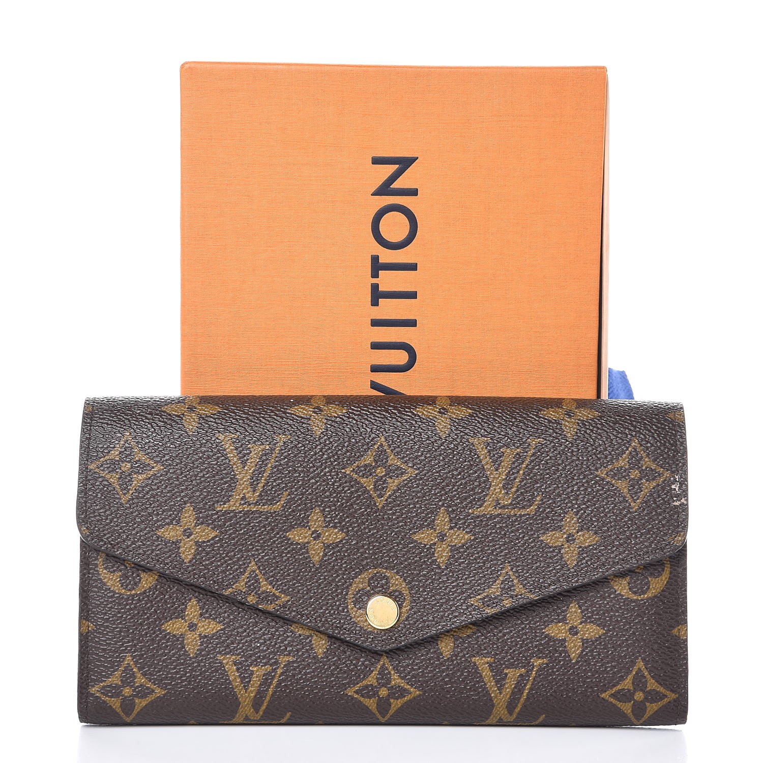 LOUIS VUITTON Monogram Sarah Wallet NM Rose Ballerine 293675