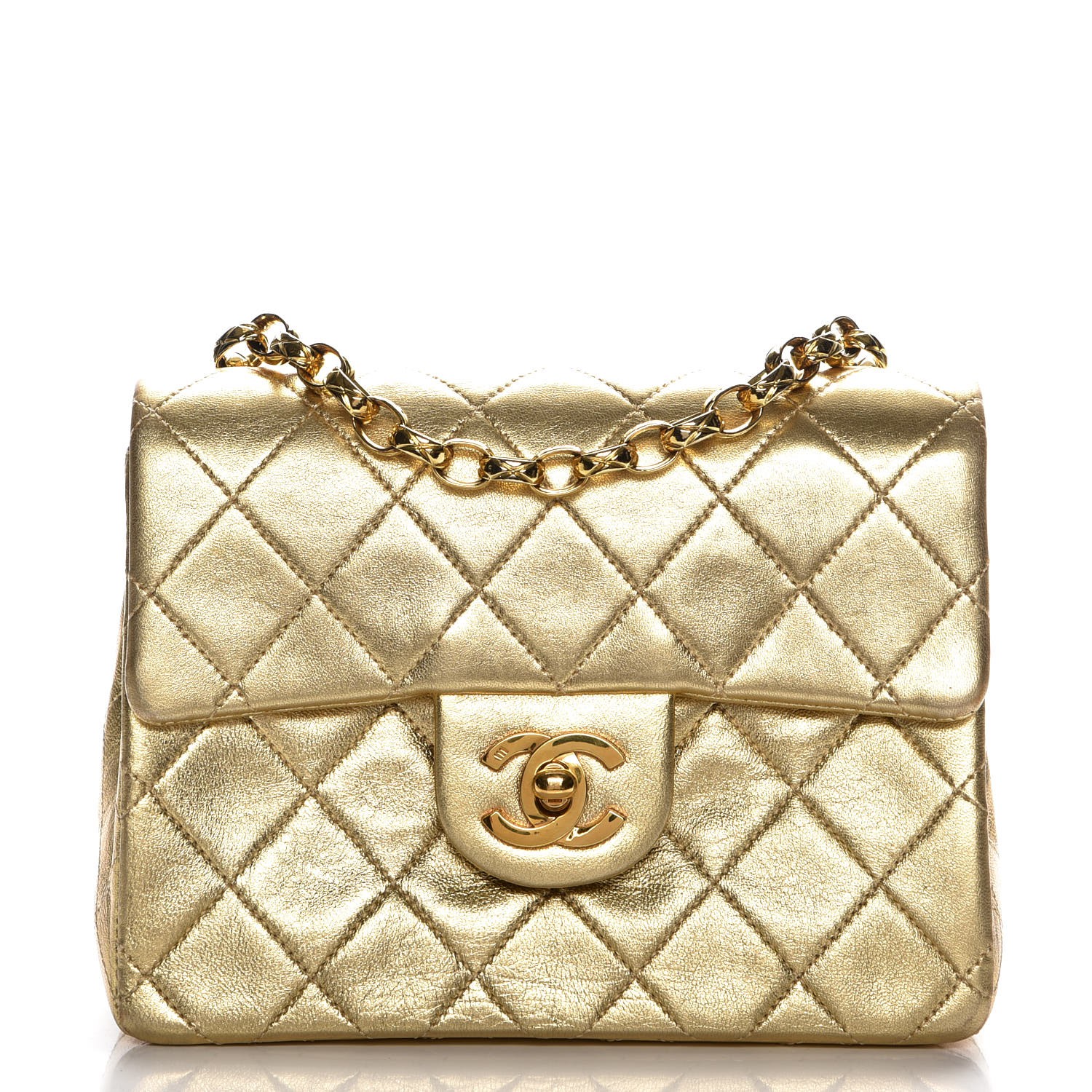 chanel mini gold