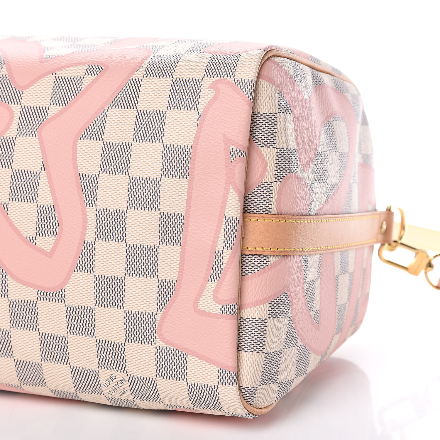 Authentic Louis Vuitton Damier Azur Tahitienne Speedy Bandouliere 30 Rose  Bag